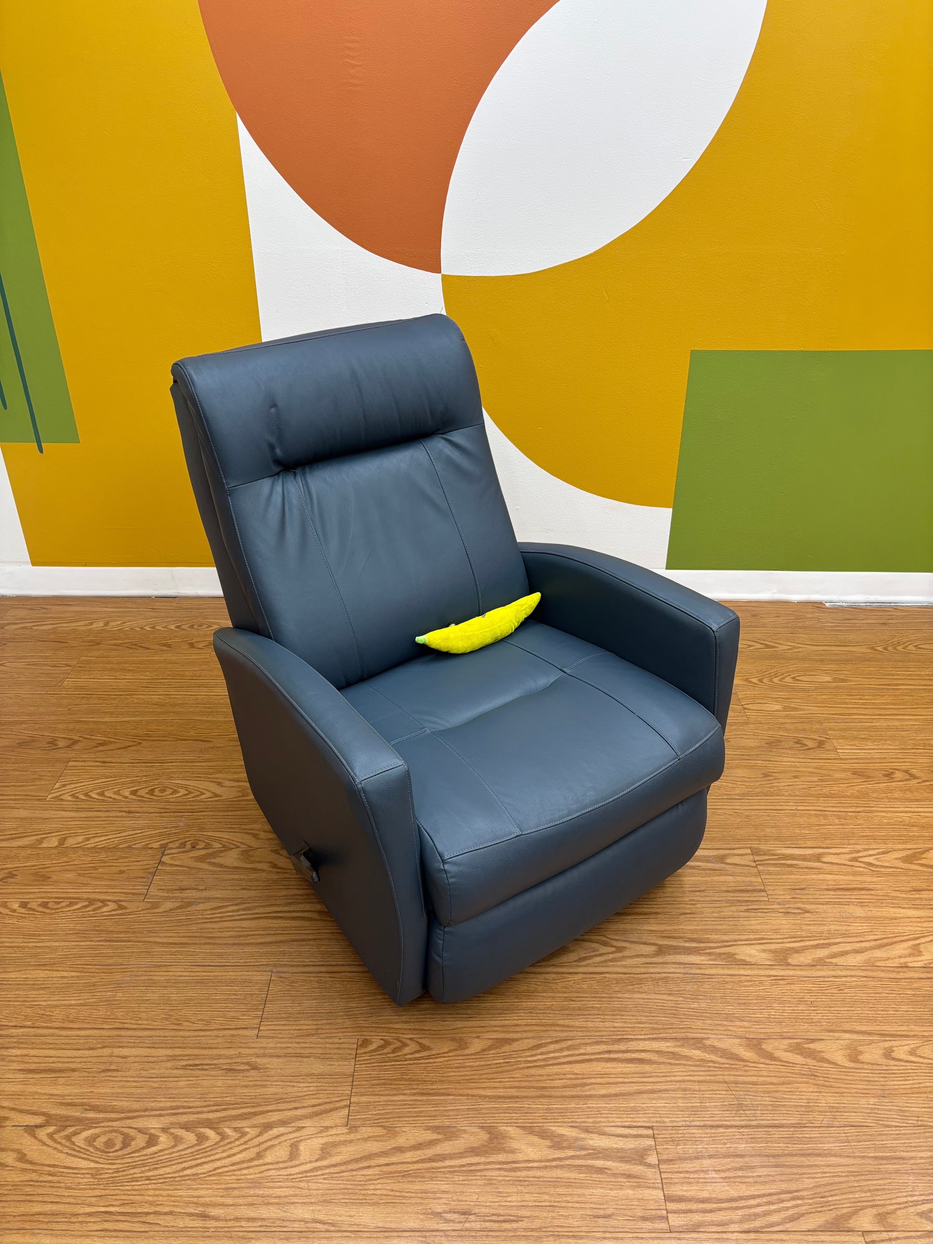 Blue Rocking Recliner