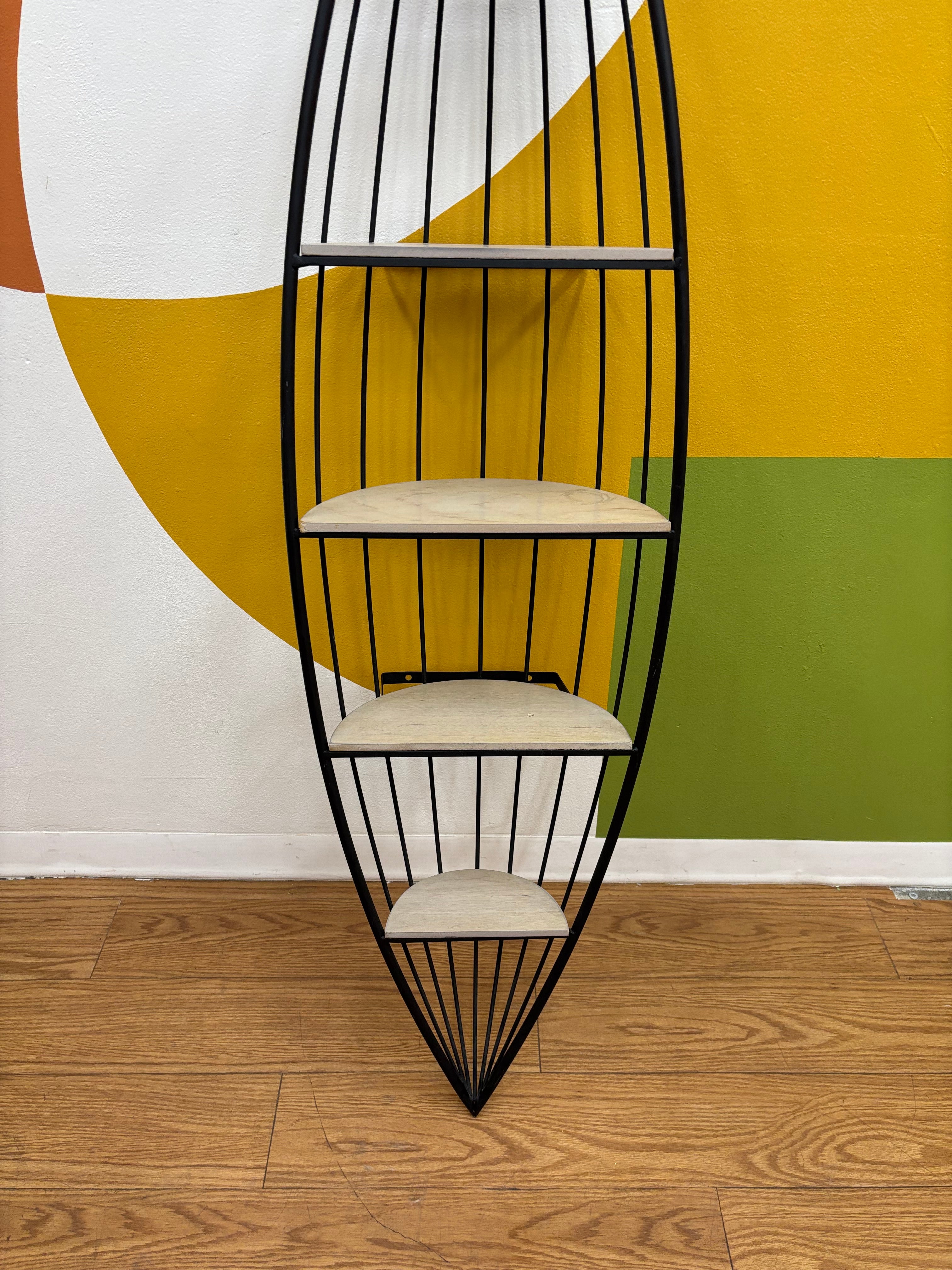 Rowboat Shaped Wall Shelf