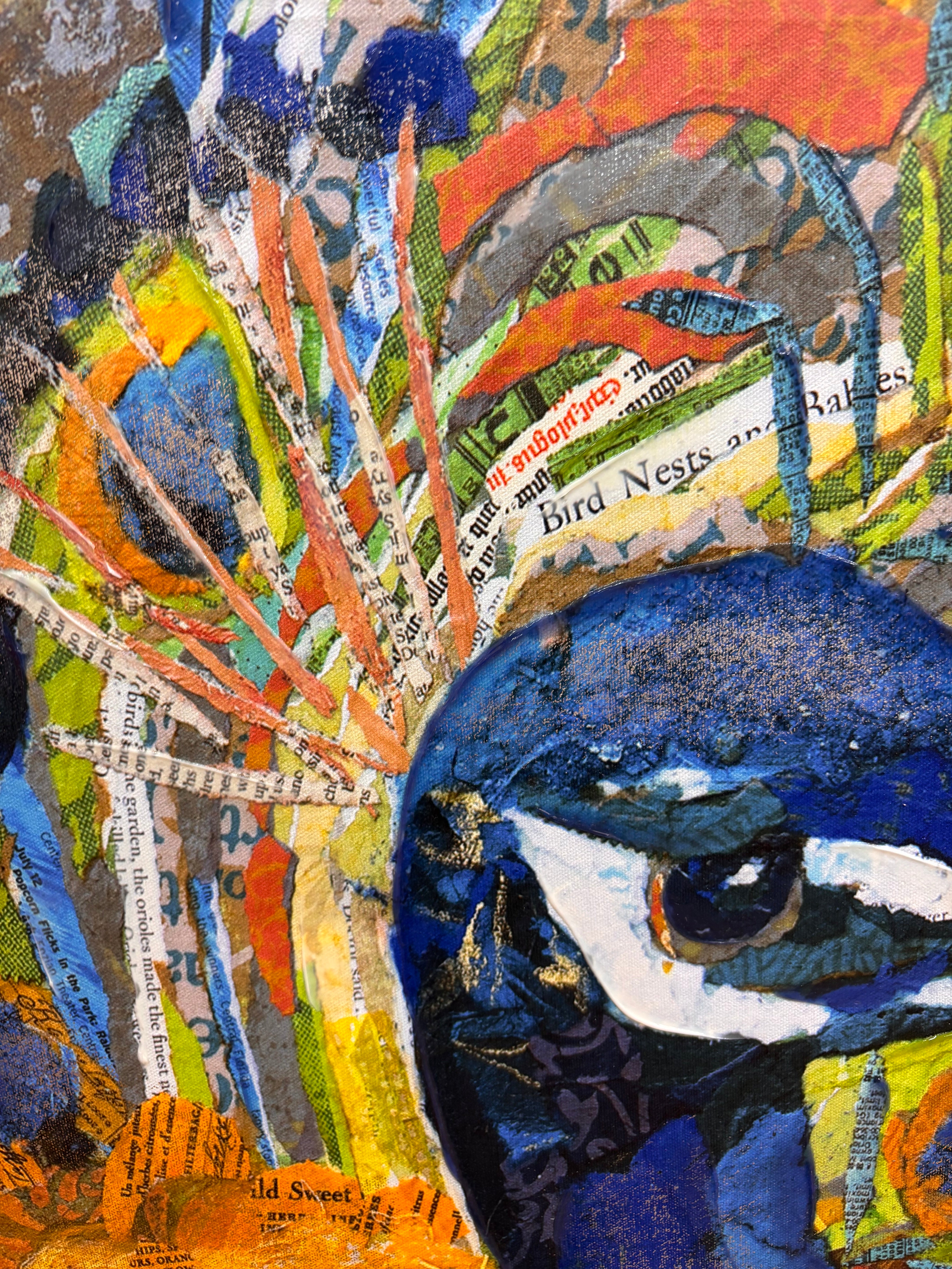 Peacock Collage Wall Art