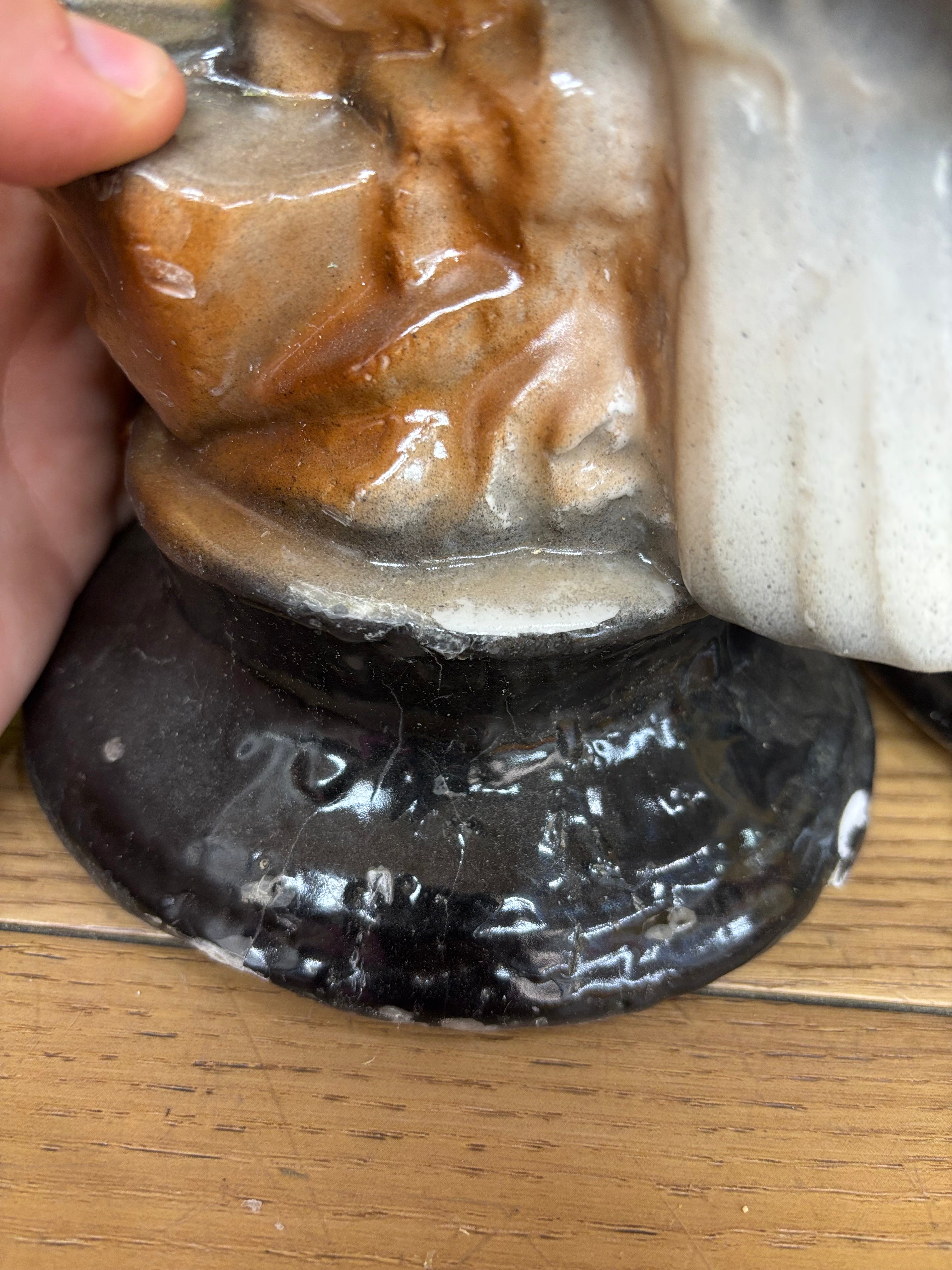 (2) Eagle Candle Sculptures