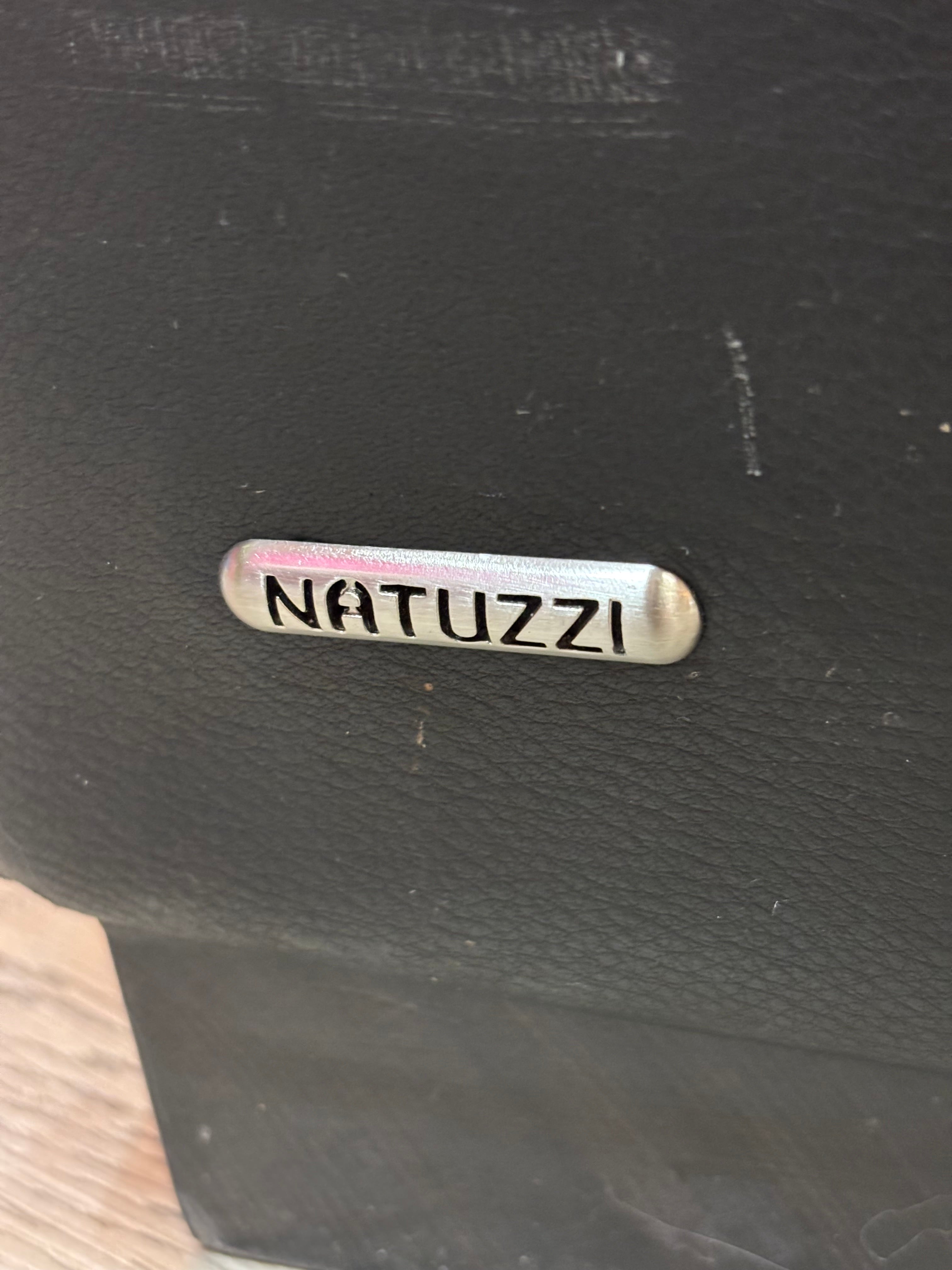 Black Leather Sofa (Natuzzi)