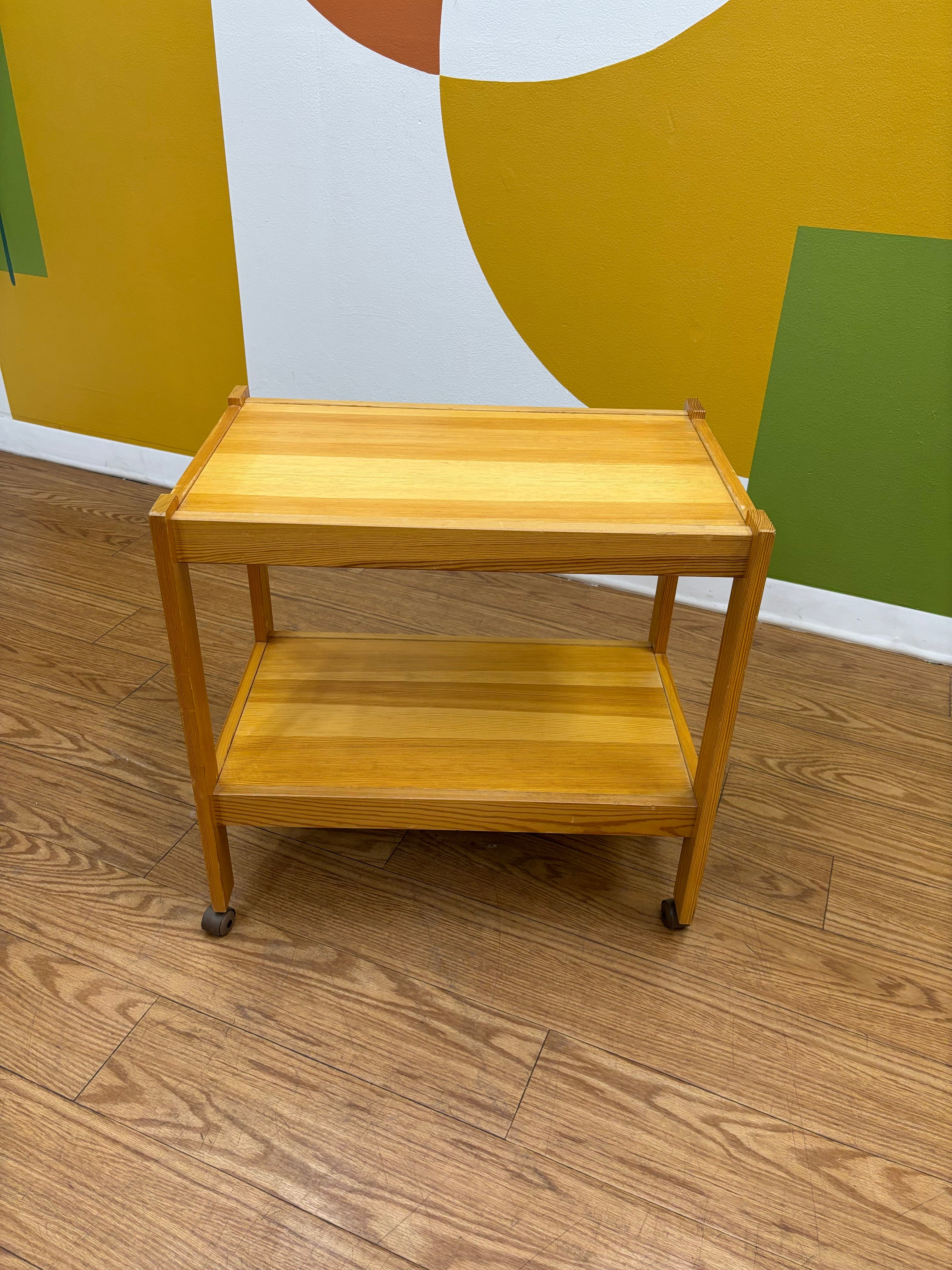 Wood Bar Cart