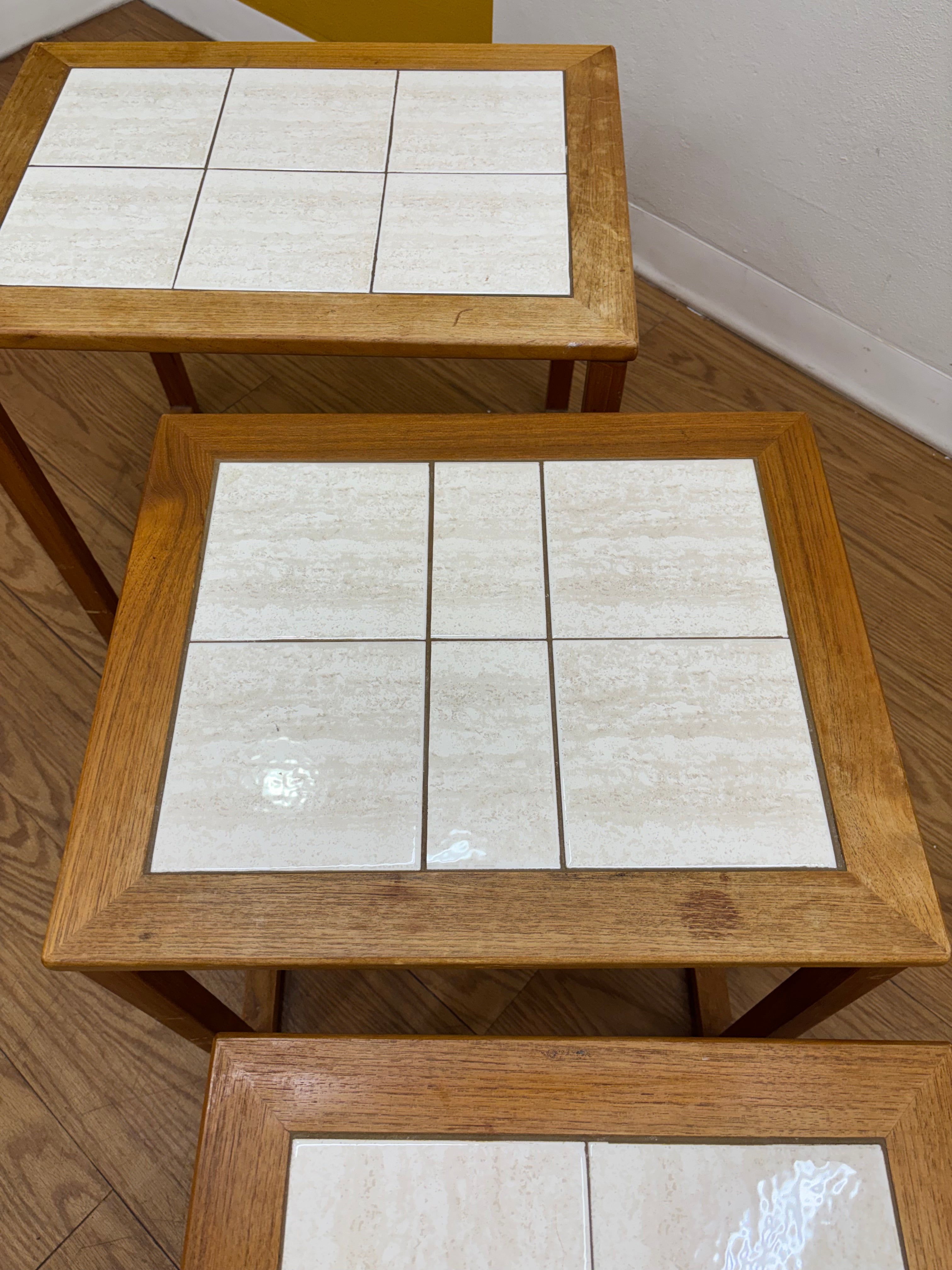 Tile Top Nesting Tables (Made in Denmark)