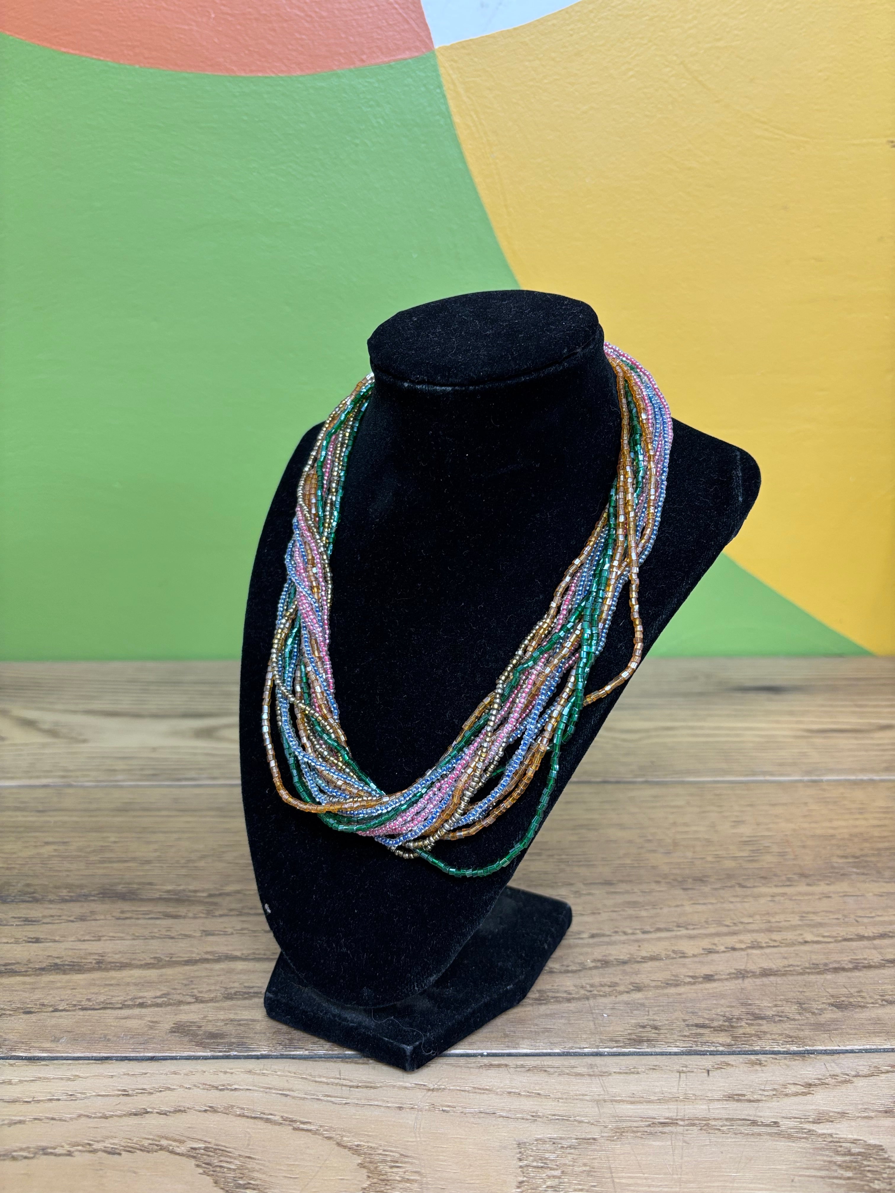 Multi Strand Bead Necklace