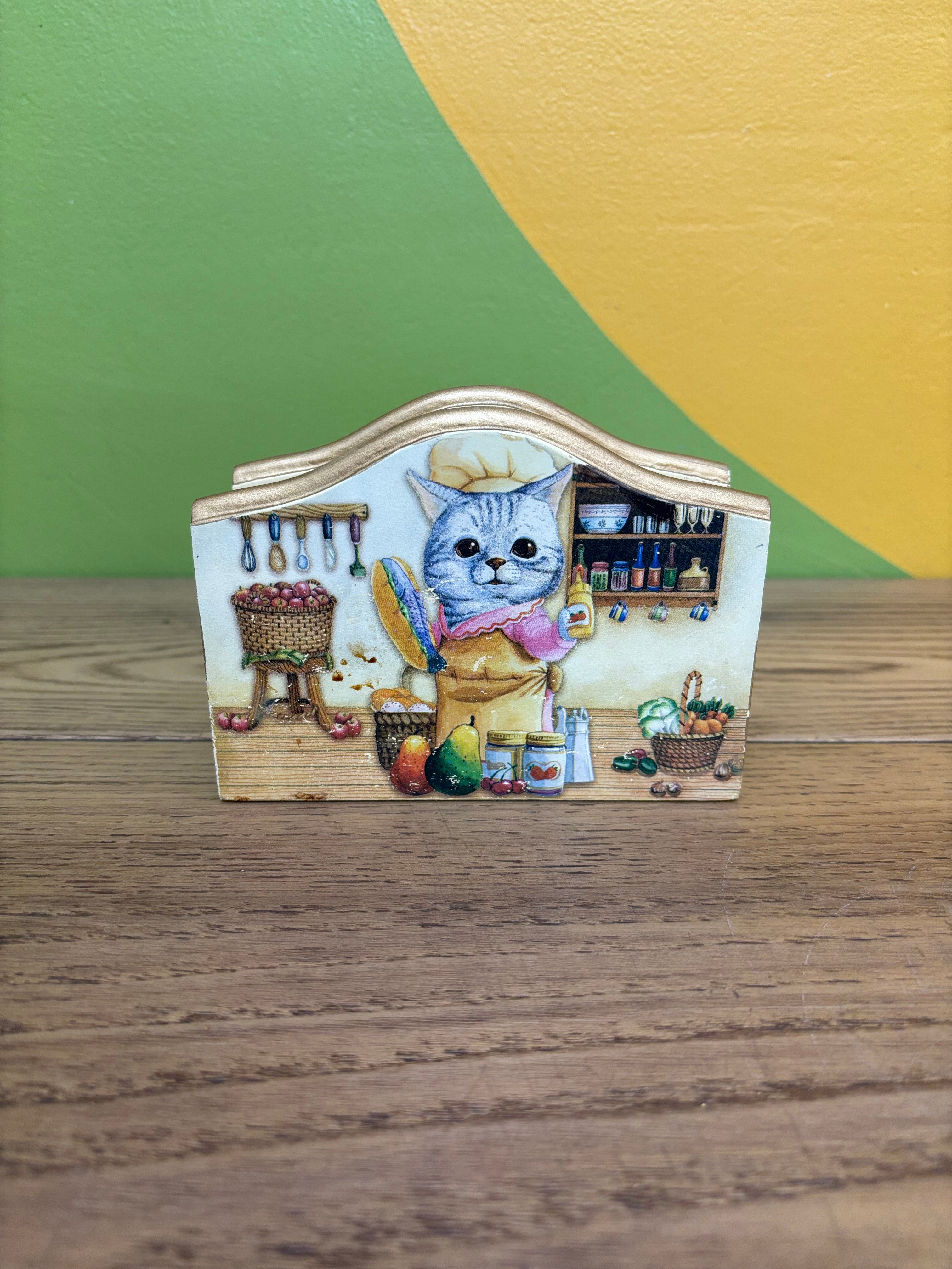 Chef Cat Napkin Holder