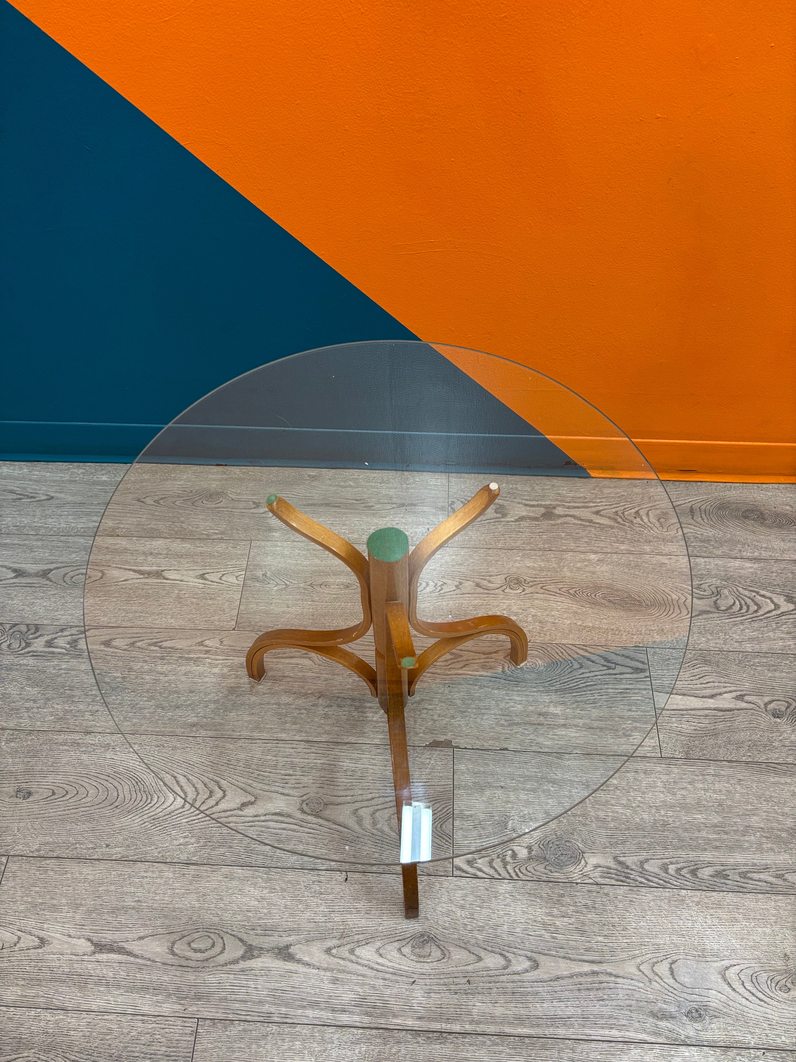 Round Glass Side Table