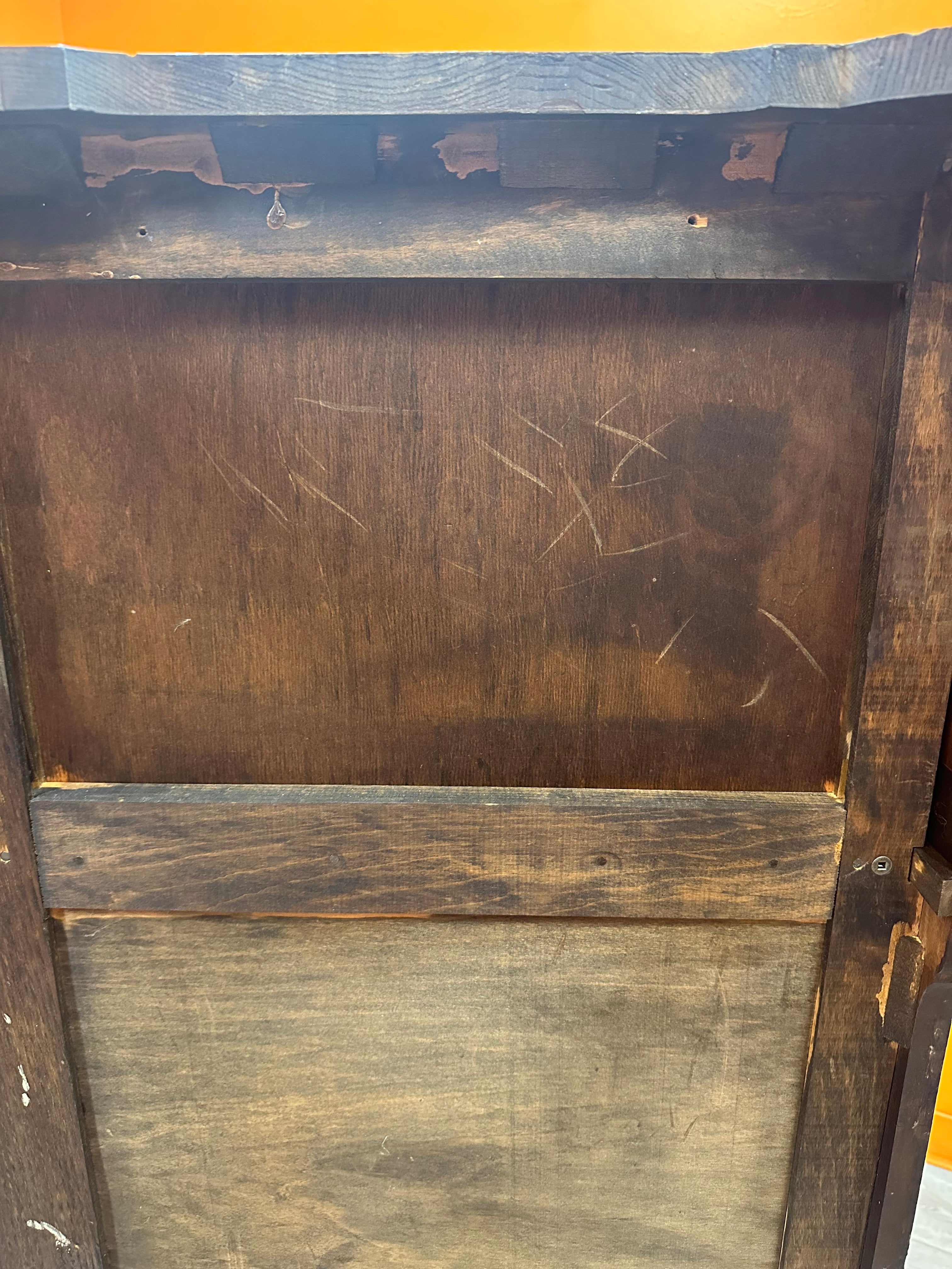 Dark Brown Wooden Dresser