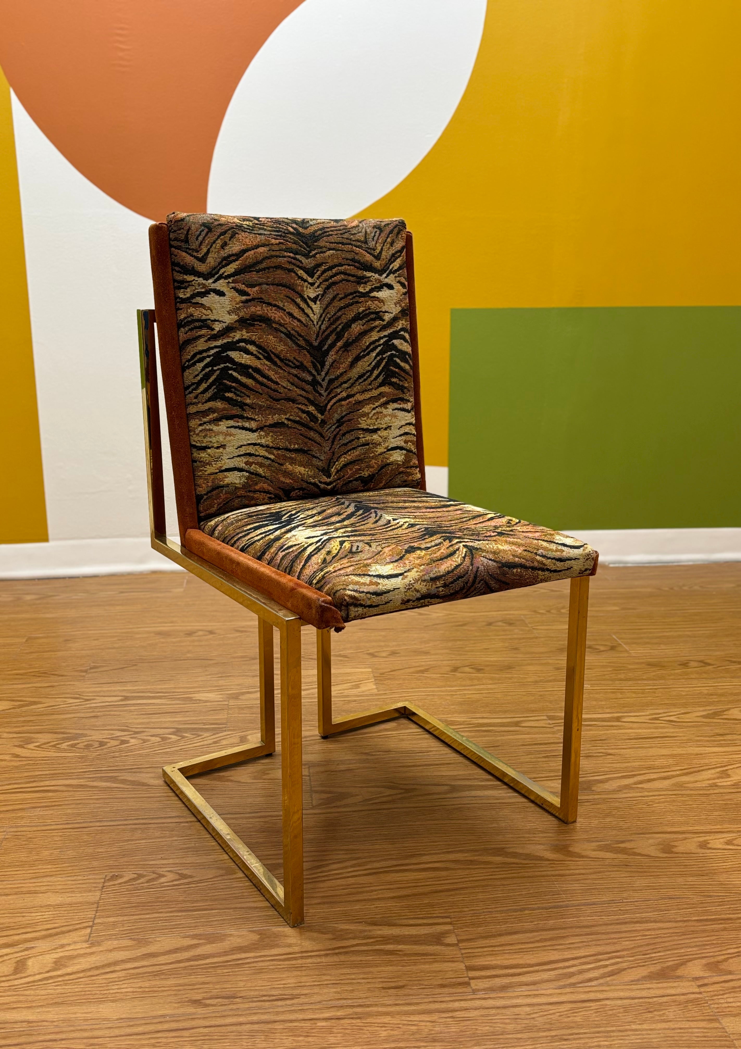 Tiger Print Dining Chair (5 available)