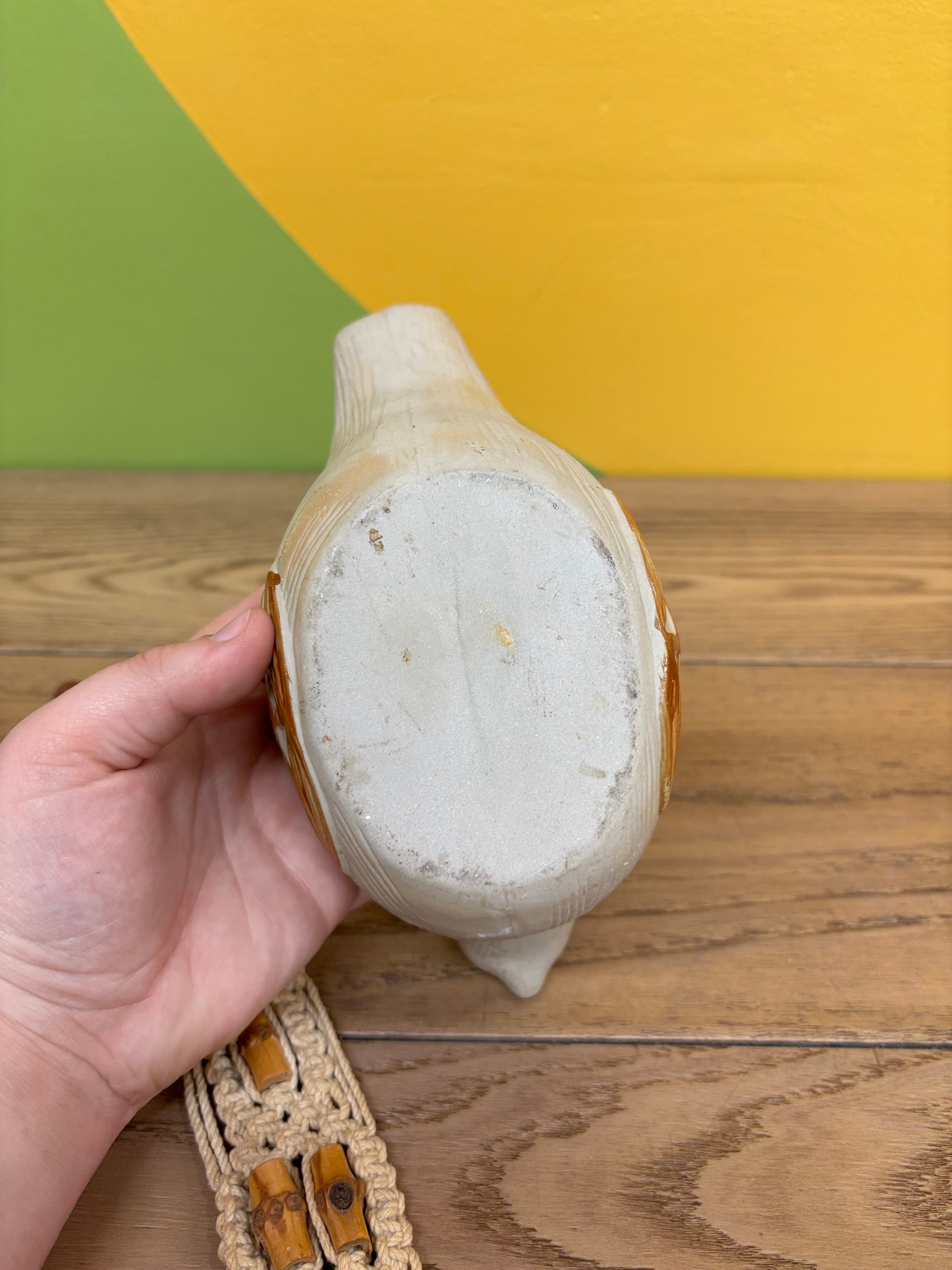 Ceramic Hanging Bird Planter