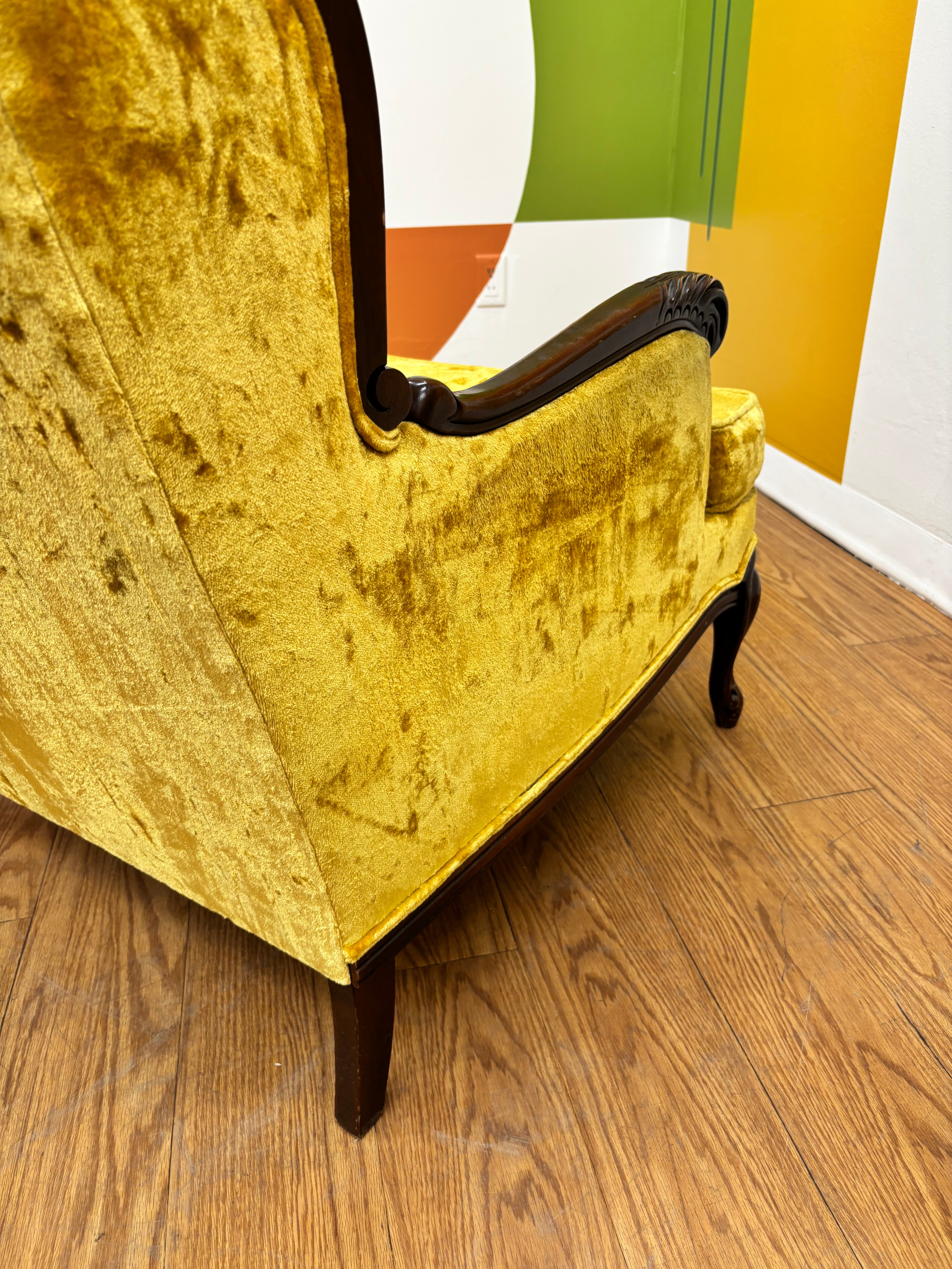 Yellow Tufted Chair