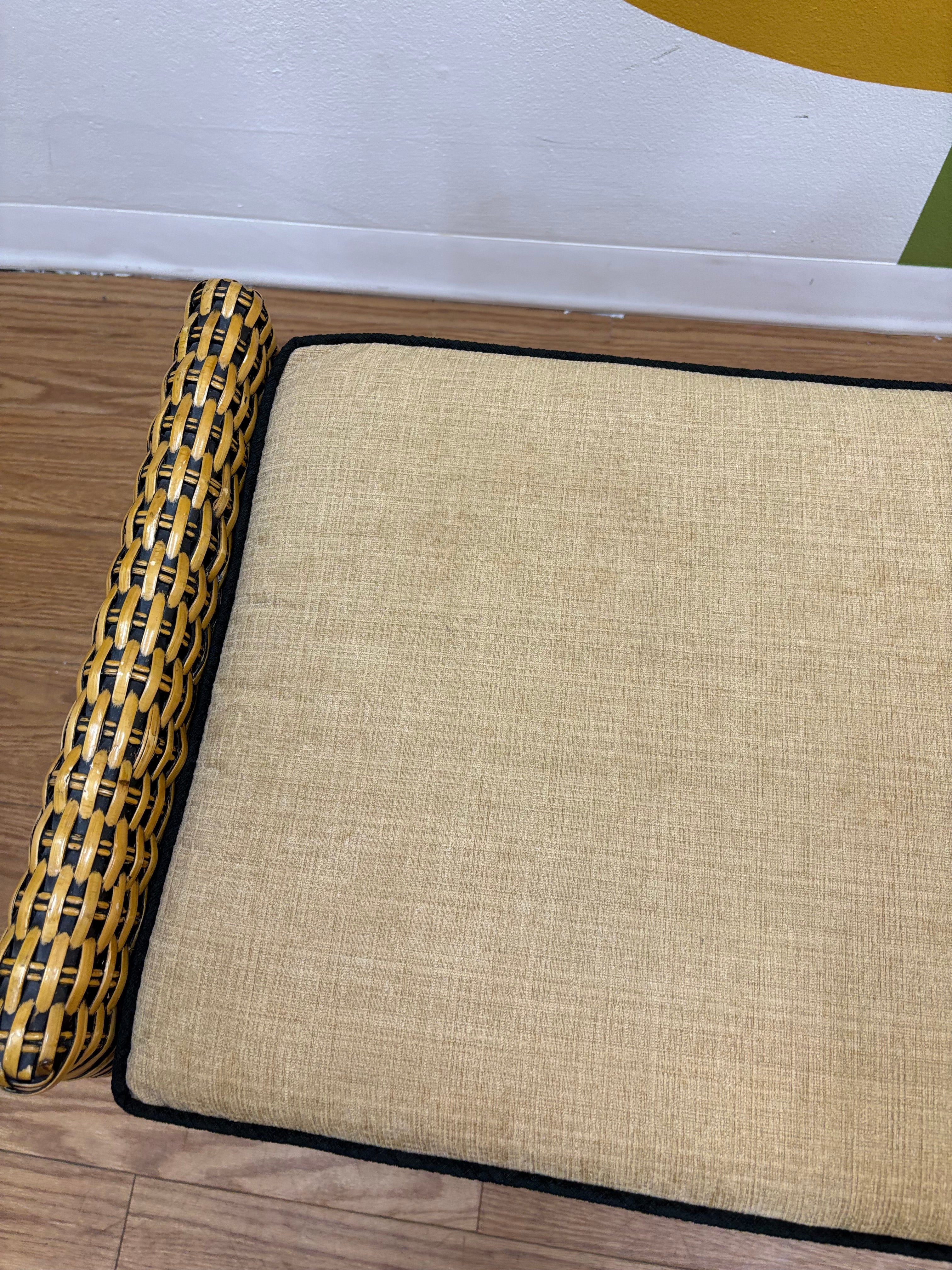 Wicker Ottoman