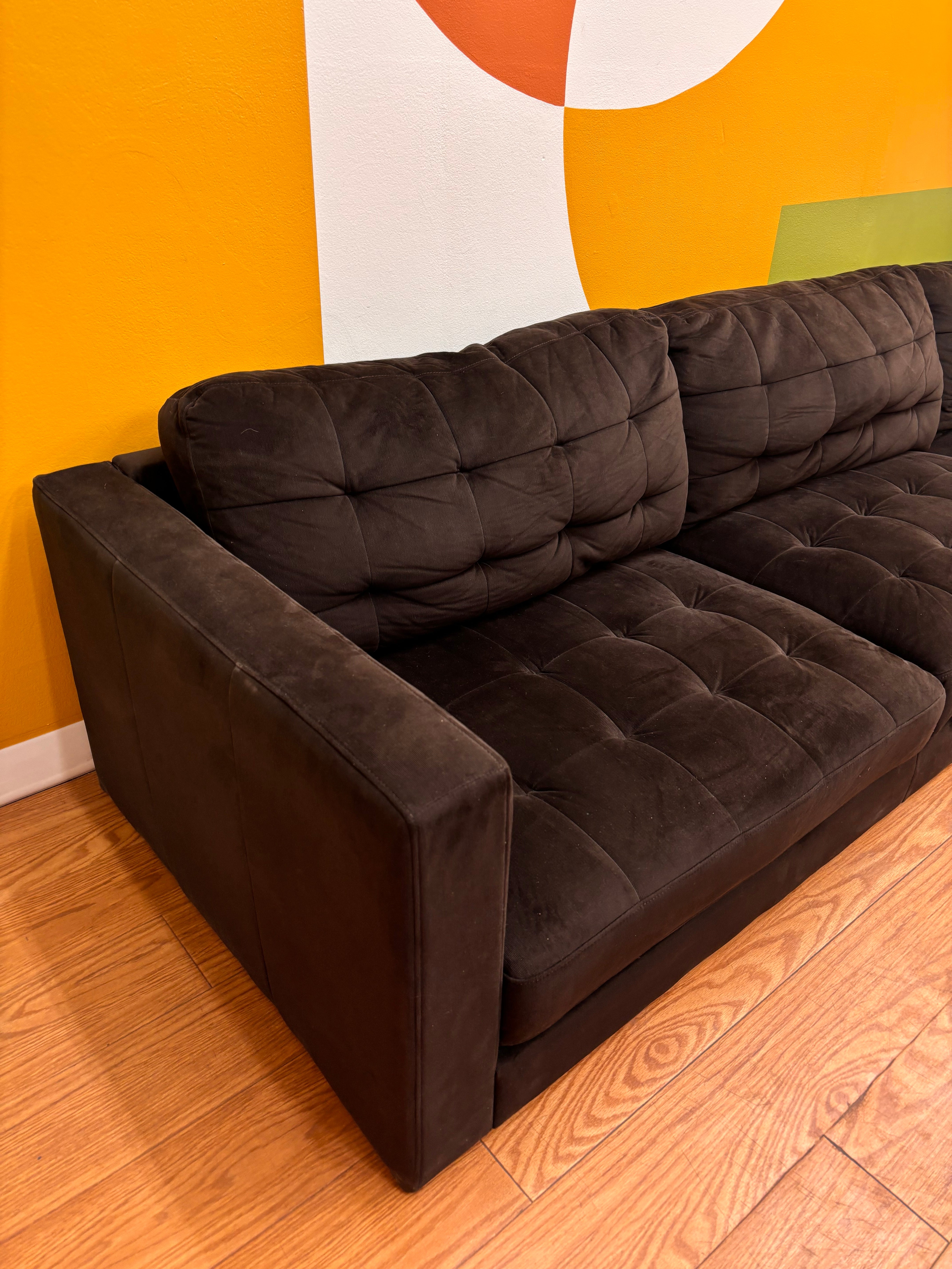 Black Fabric Sectional