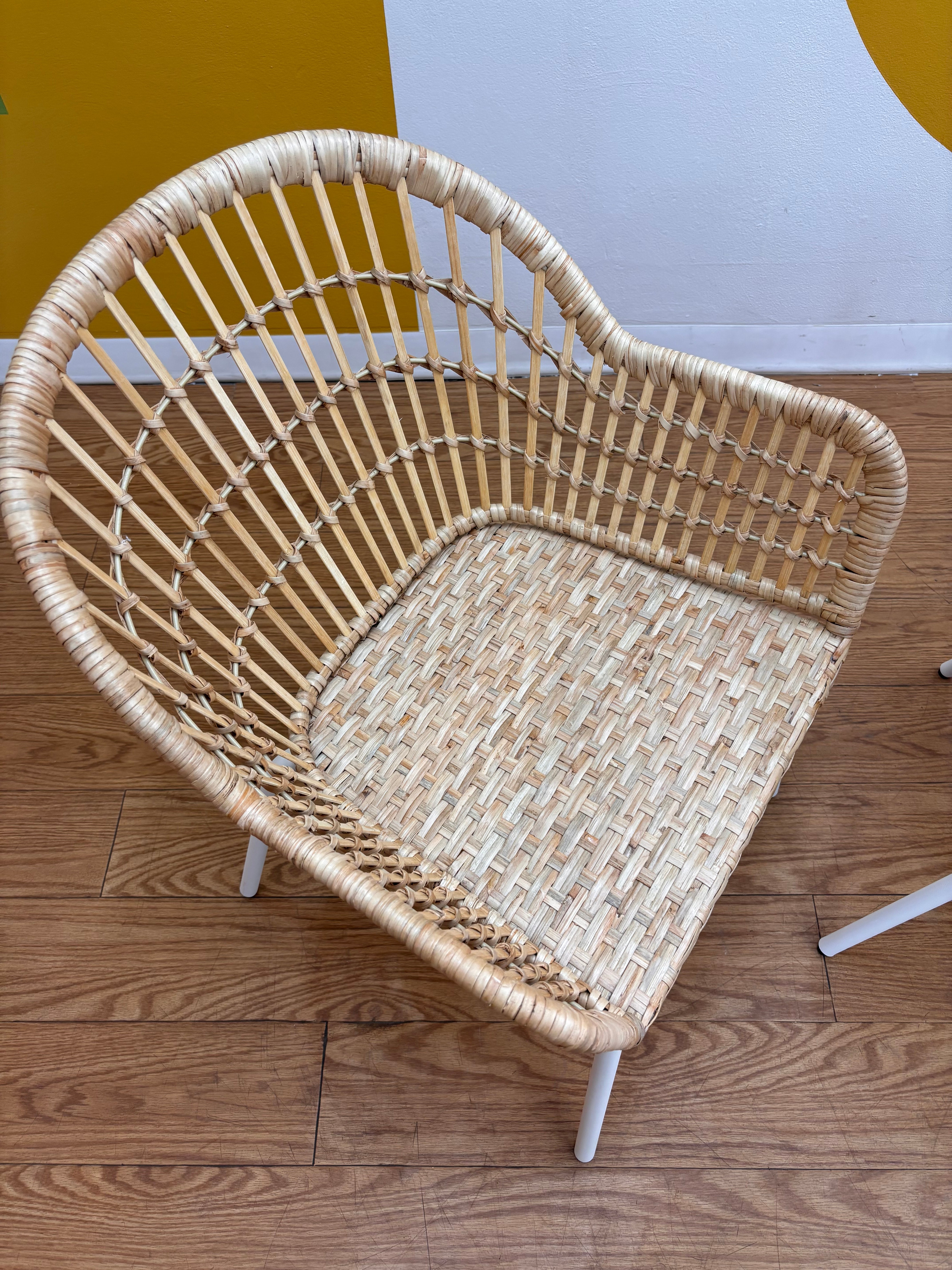 Set of 2 Rattan Armchairs