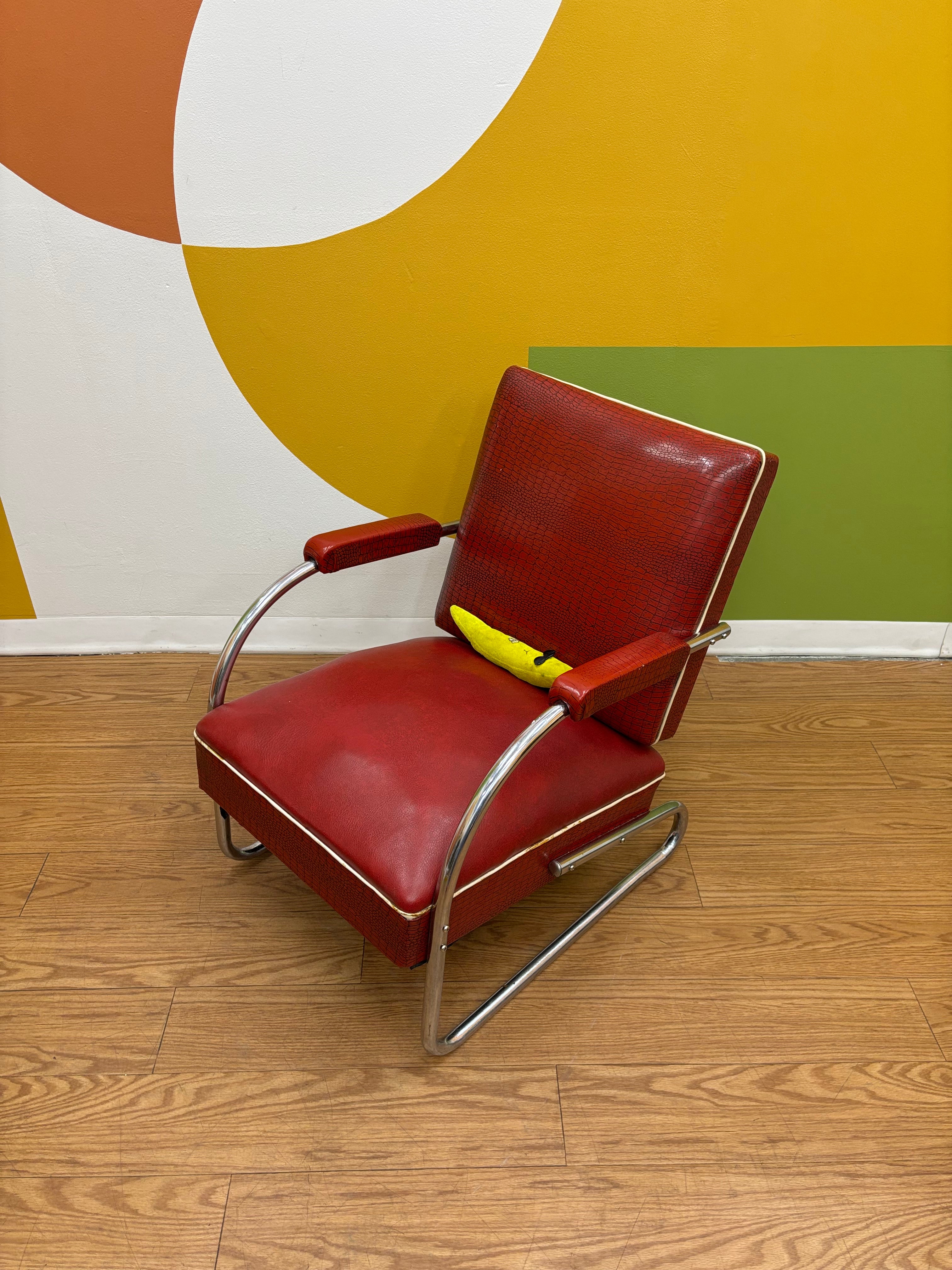 Red Lounger Chair