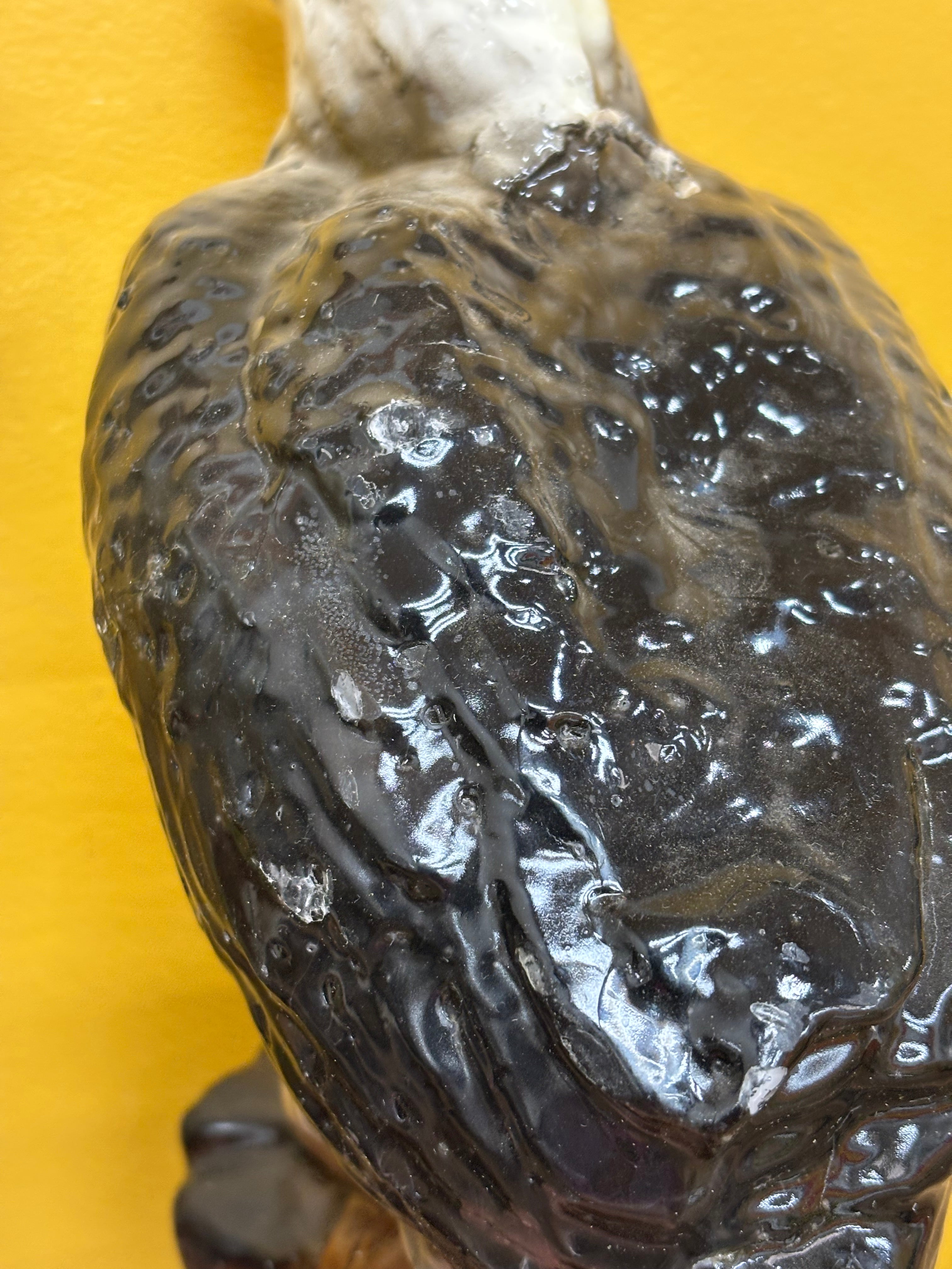 (2) Eagle Candle Sculptures