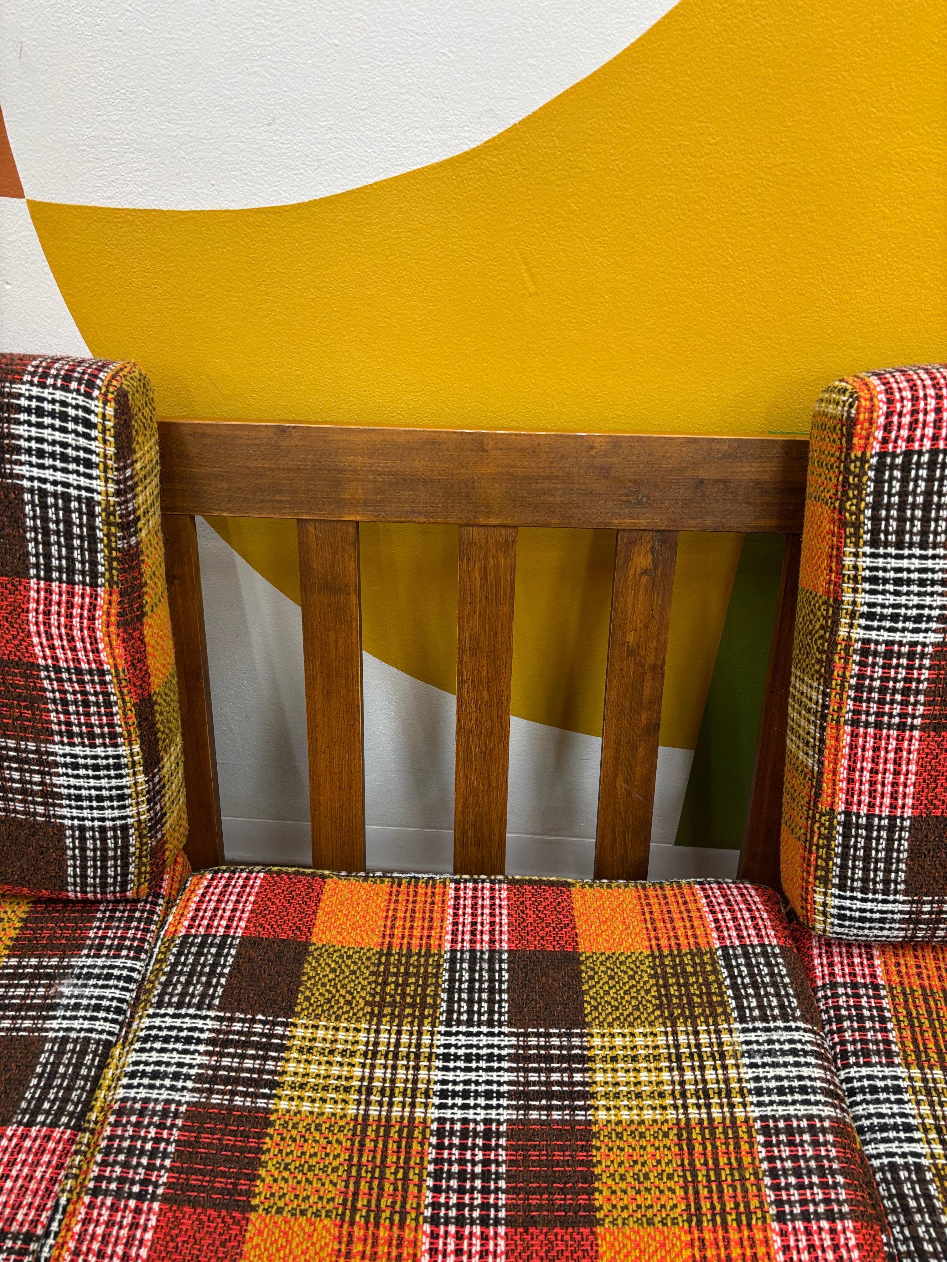 Plaid Sofa