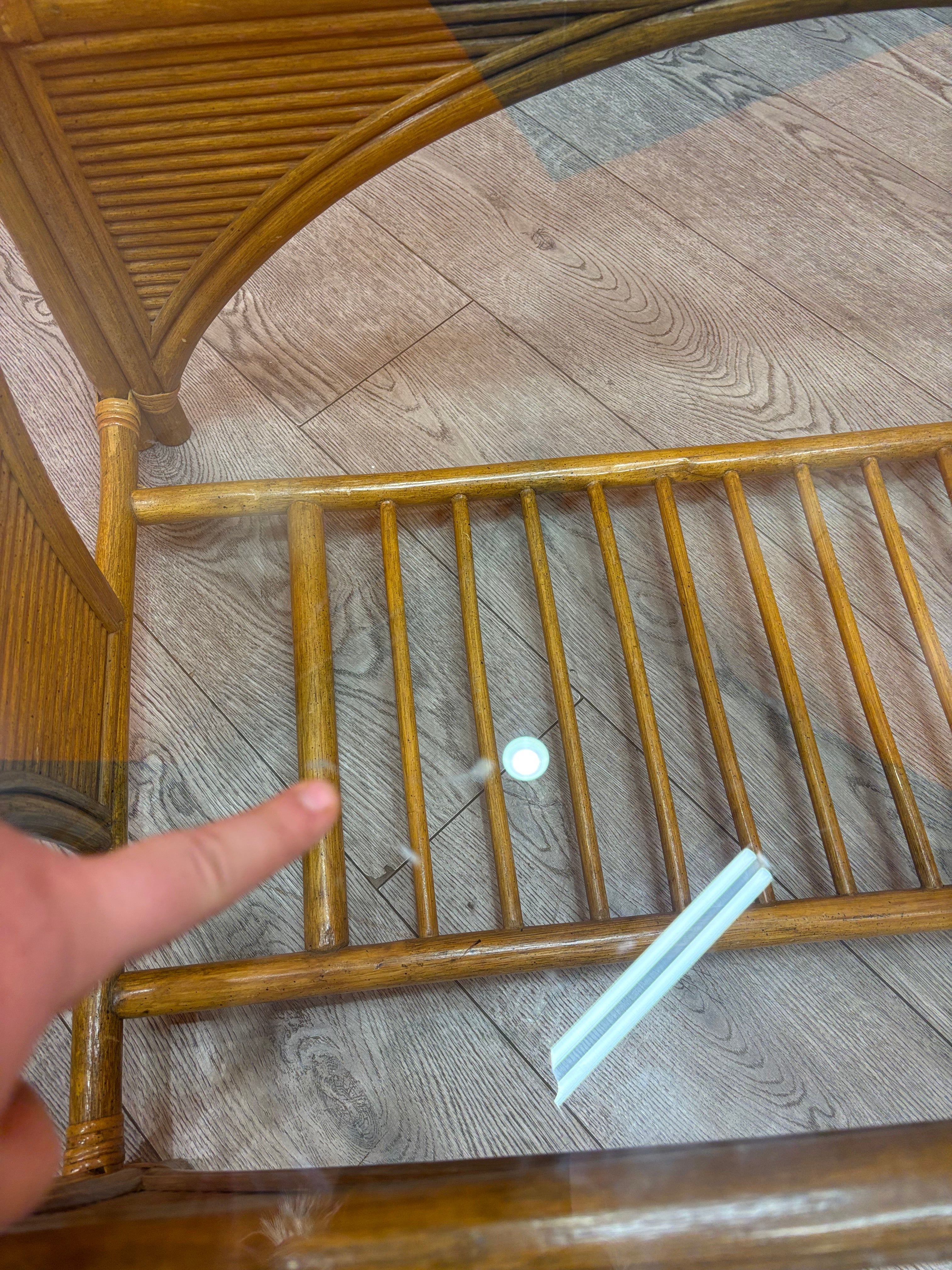 Rattan & Glass Coffee Table