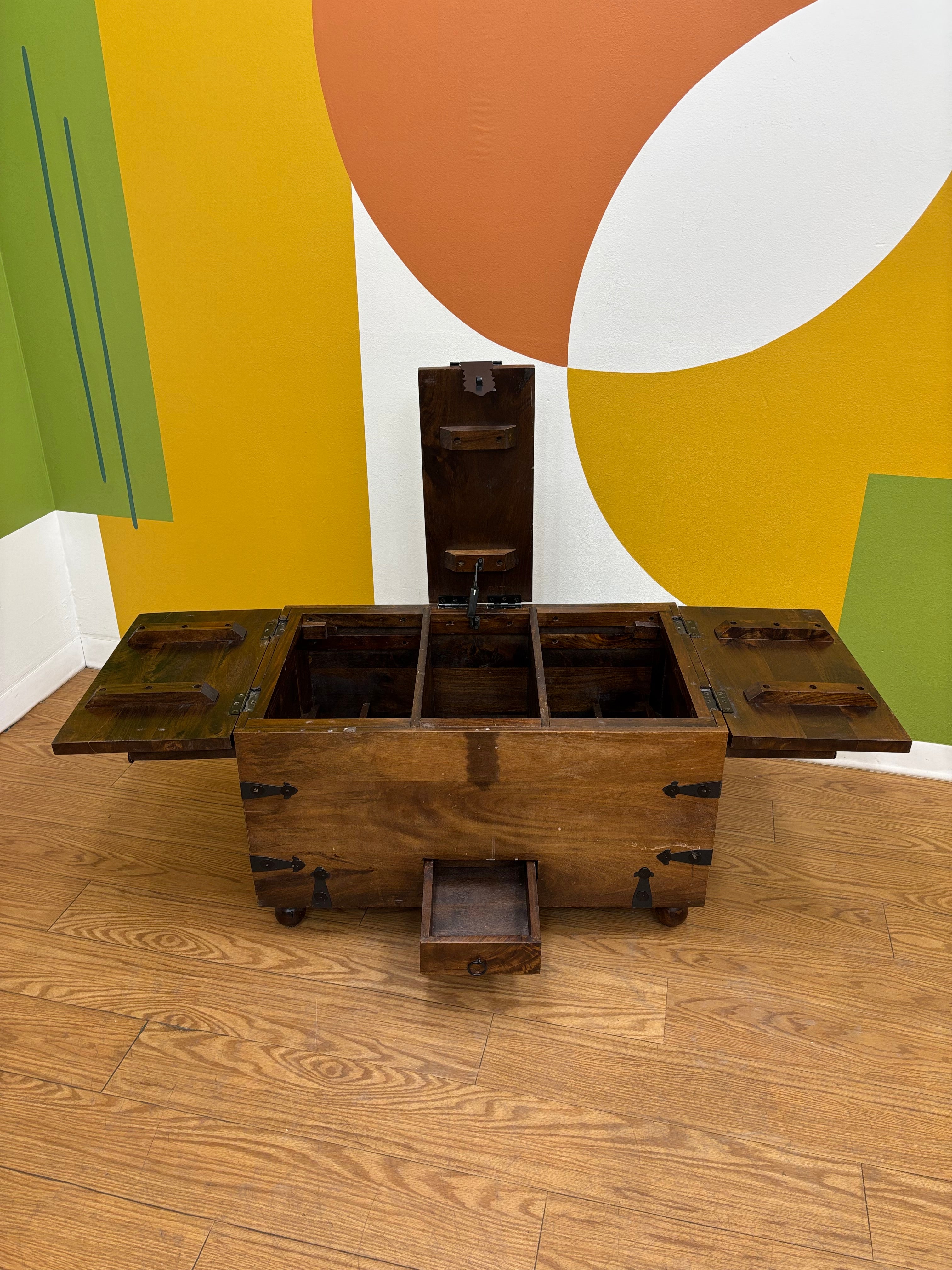 Wood Trunk Coffee Table