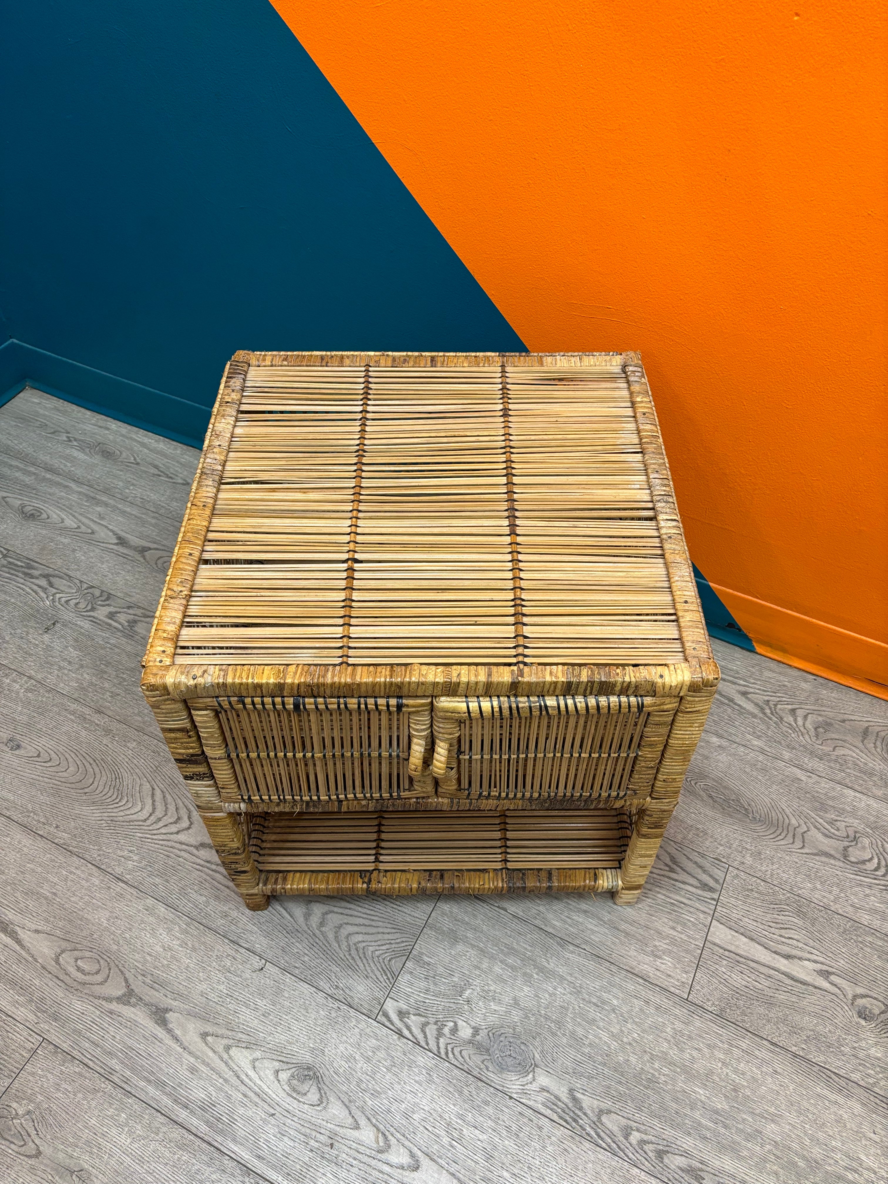 Wicker Nightstand