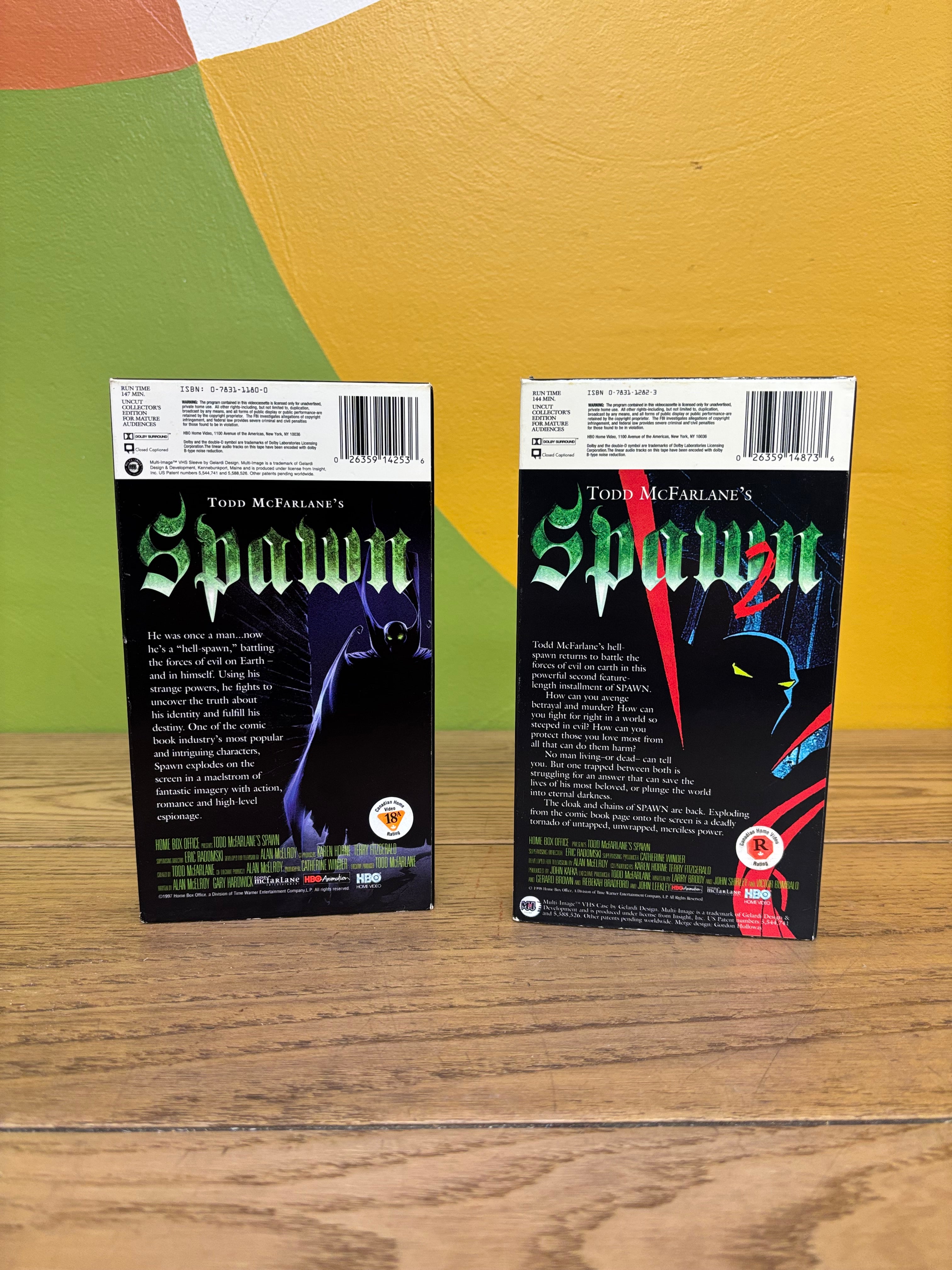 Spawn 1 & 2 VHS