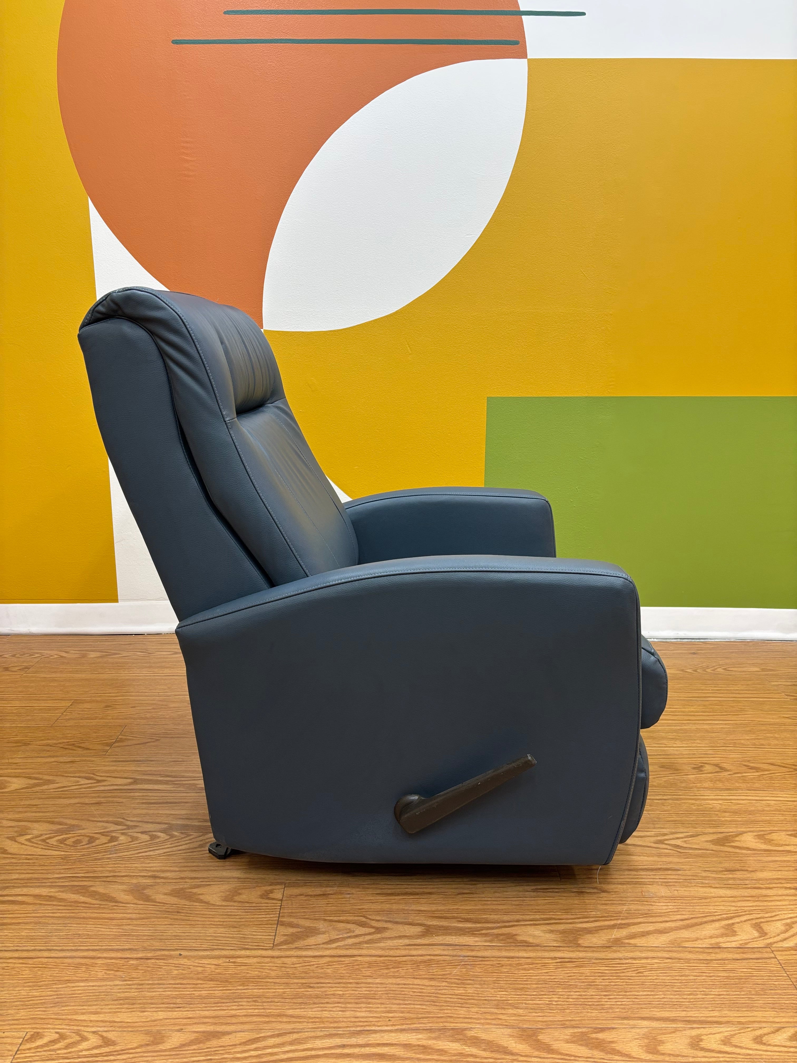 Blue Rocking Recliner