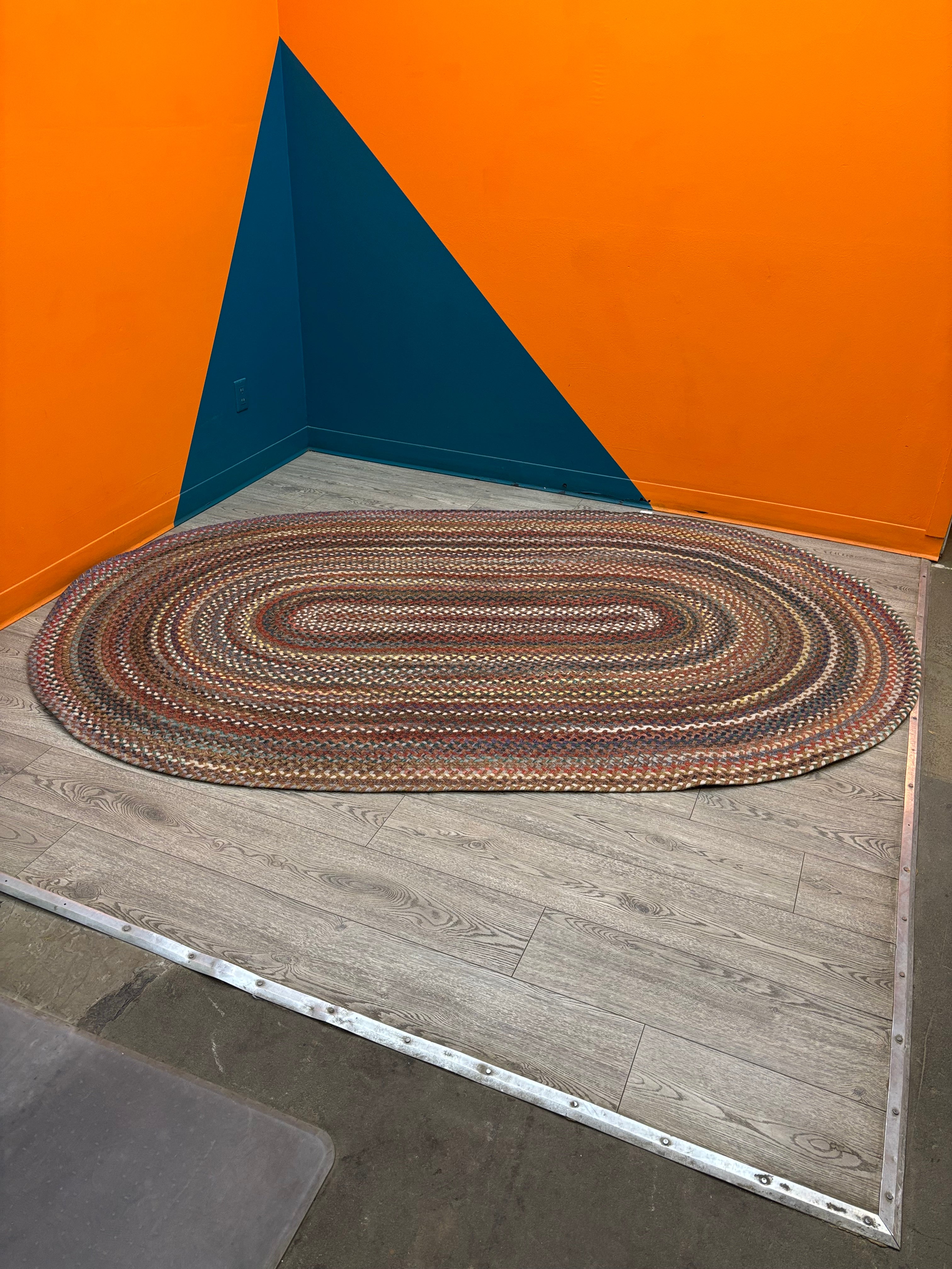 Woven Oval Area Rug #1