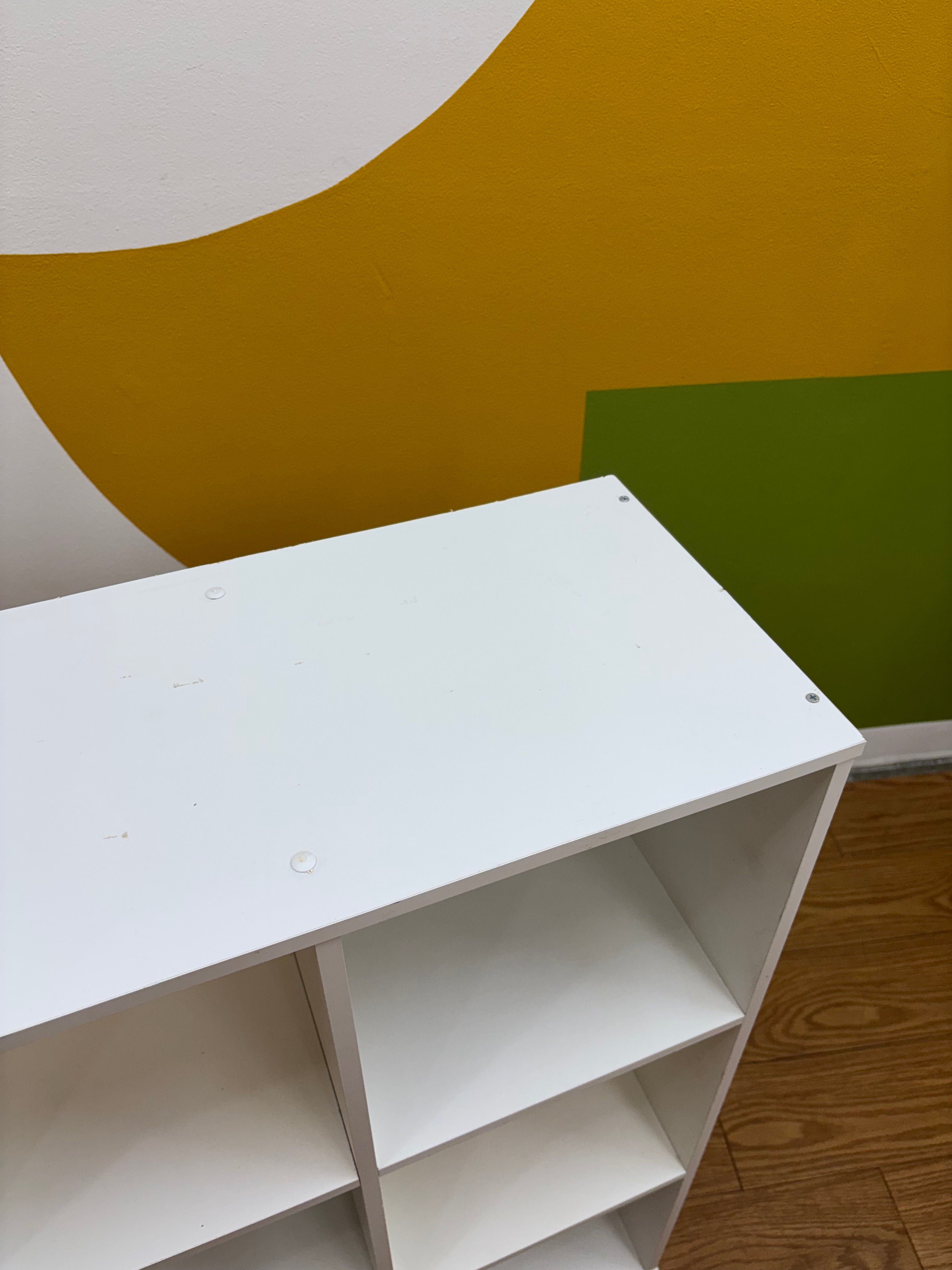 9 Cube White Shelf