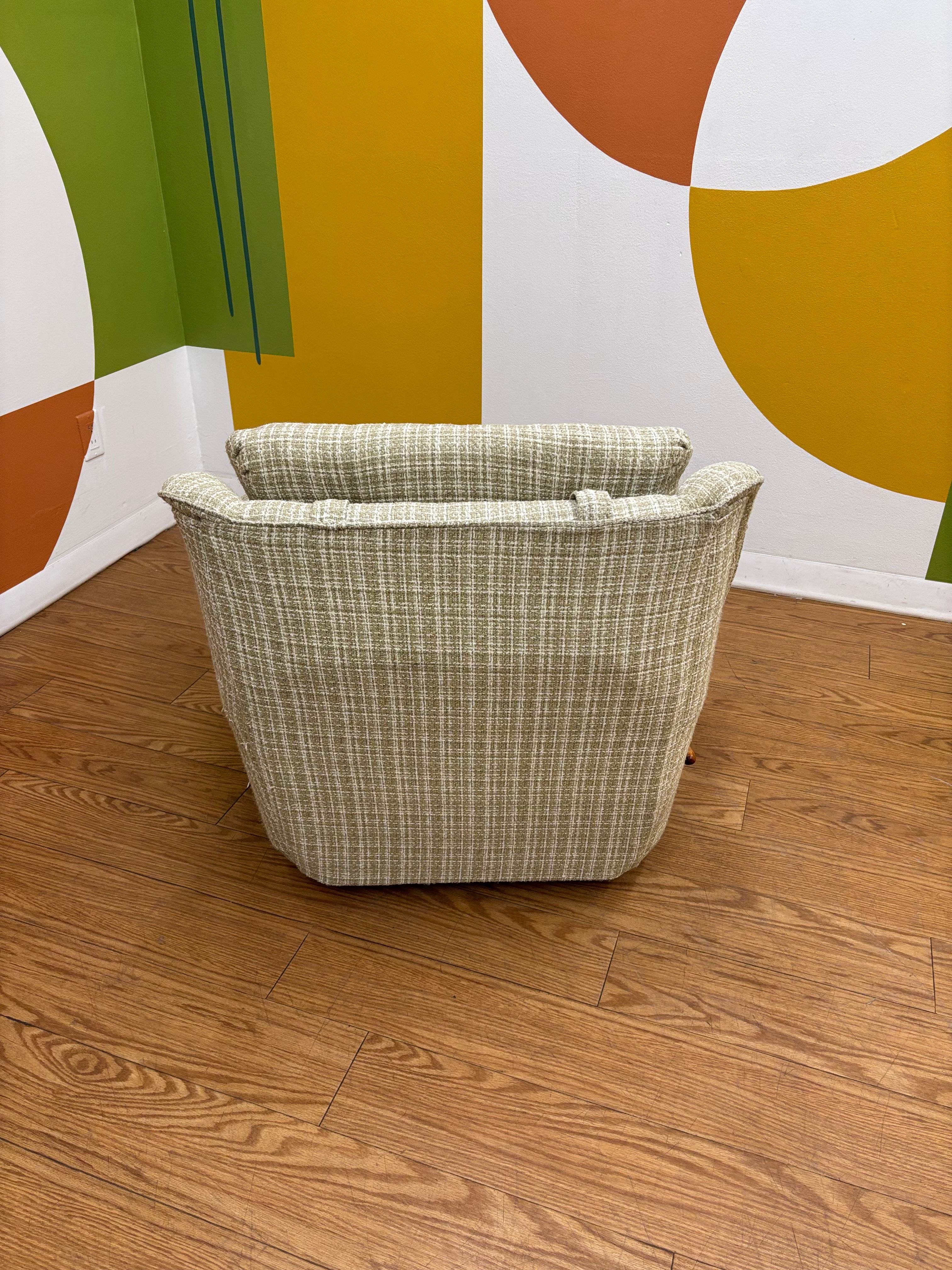 Tweed Reclining Armchair