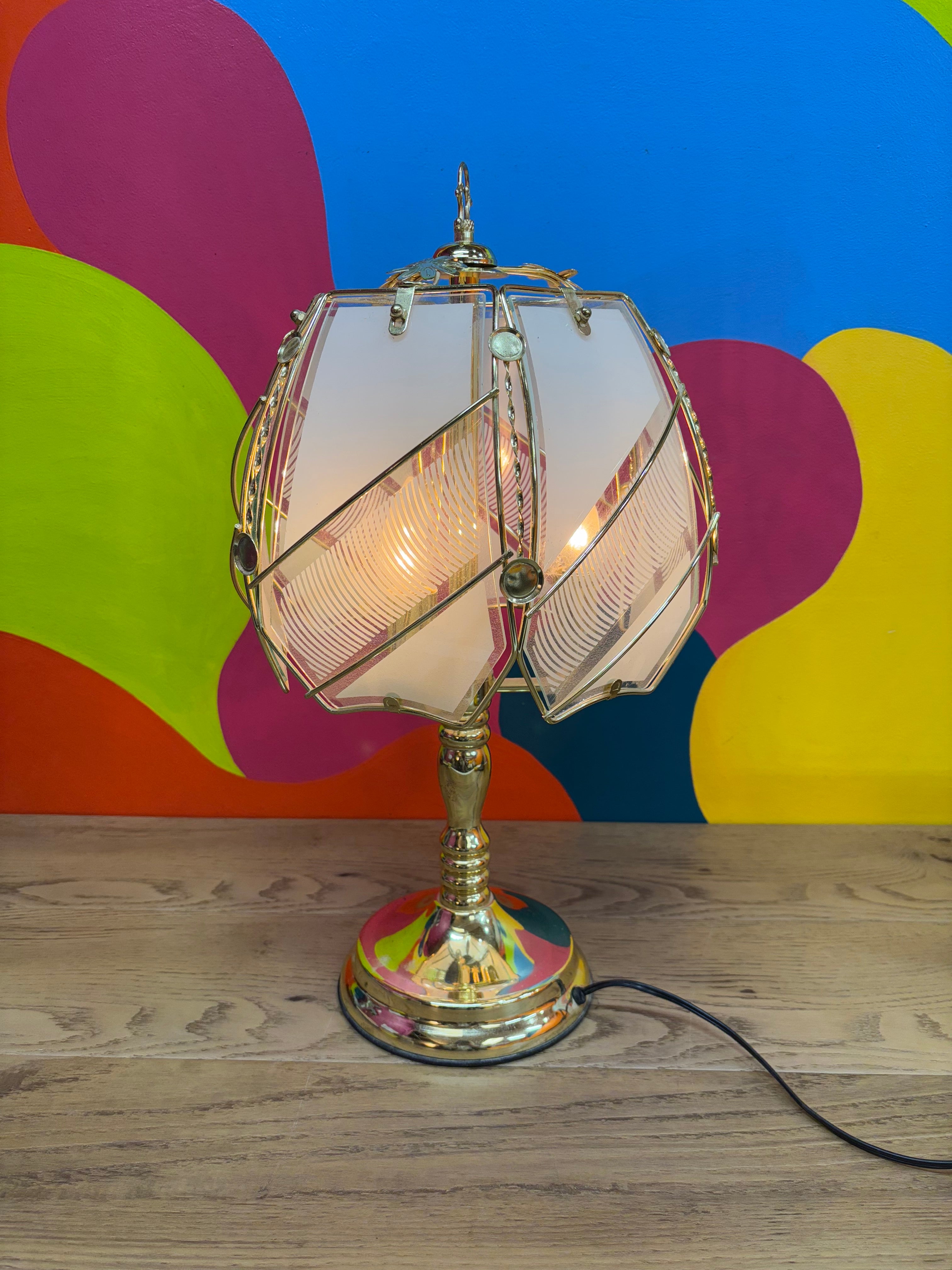 Gold & Glass Touch Lamp