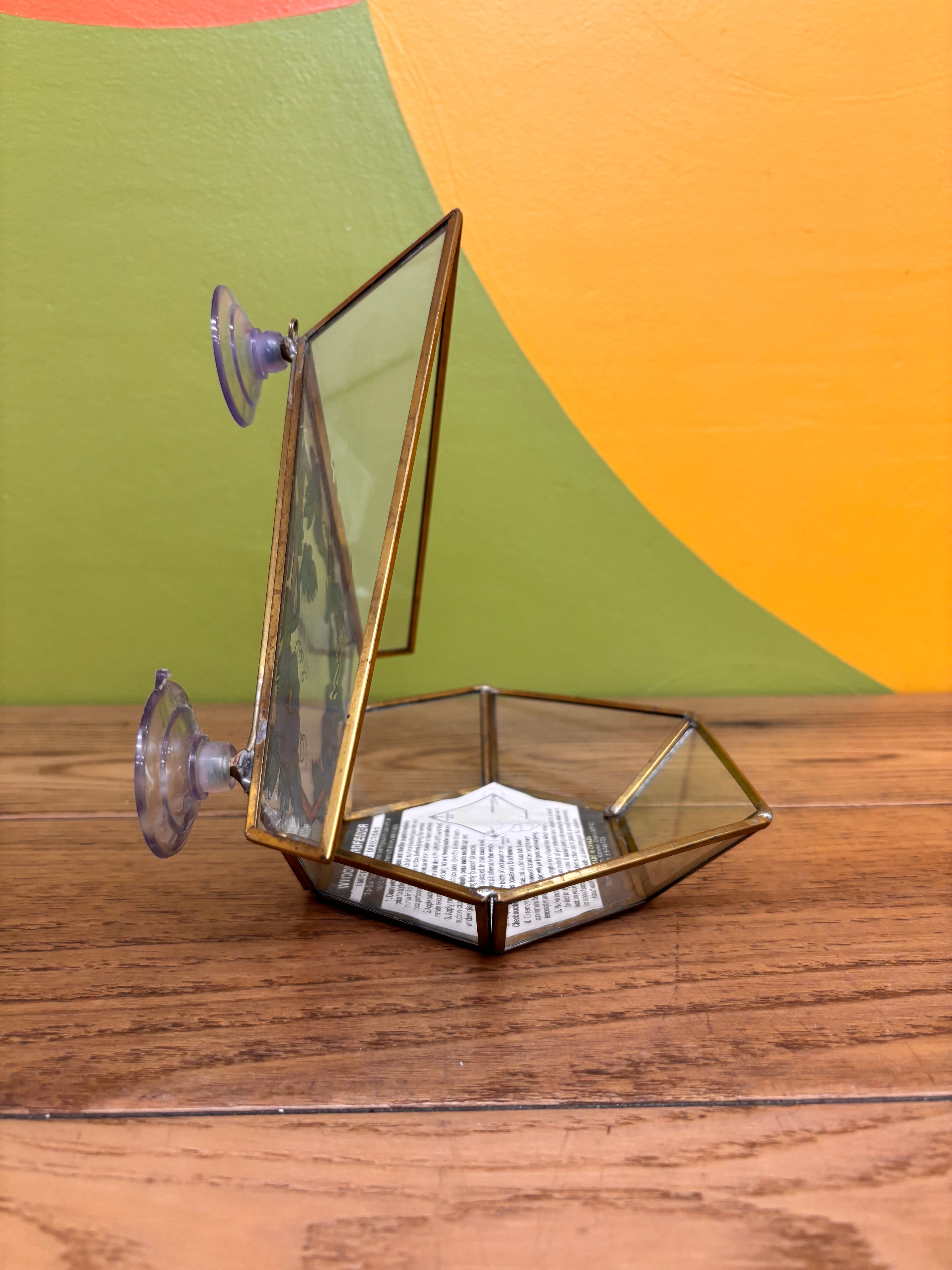 Glass Bird Feeder