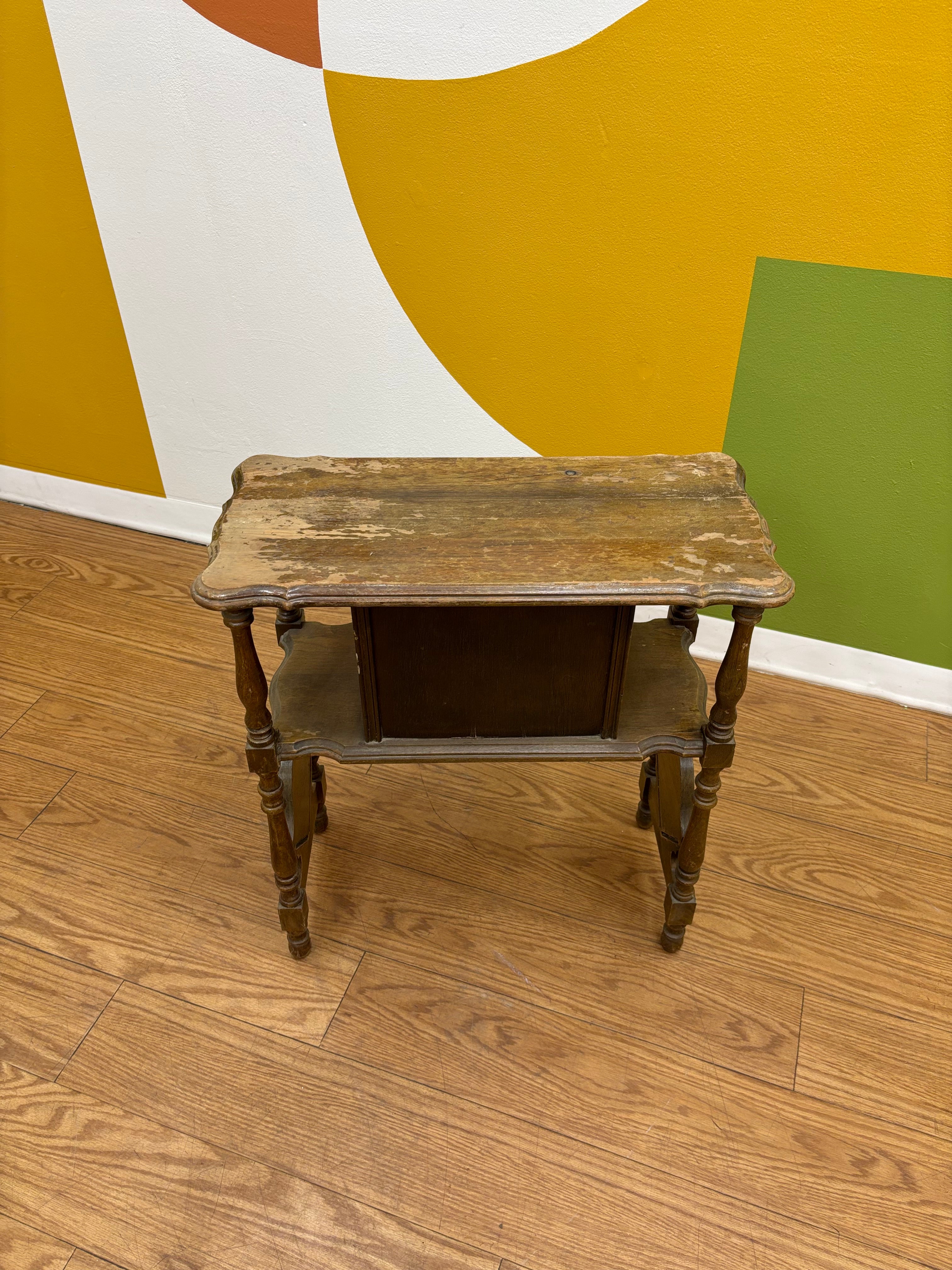Wood Side Table