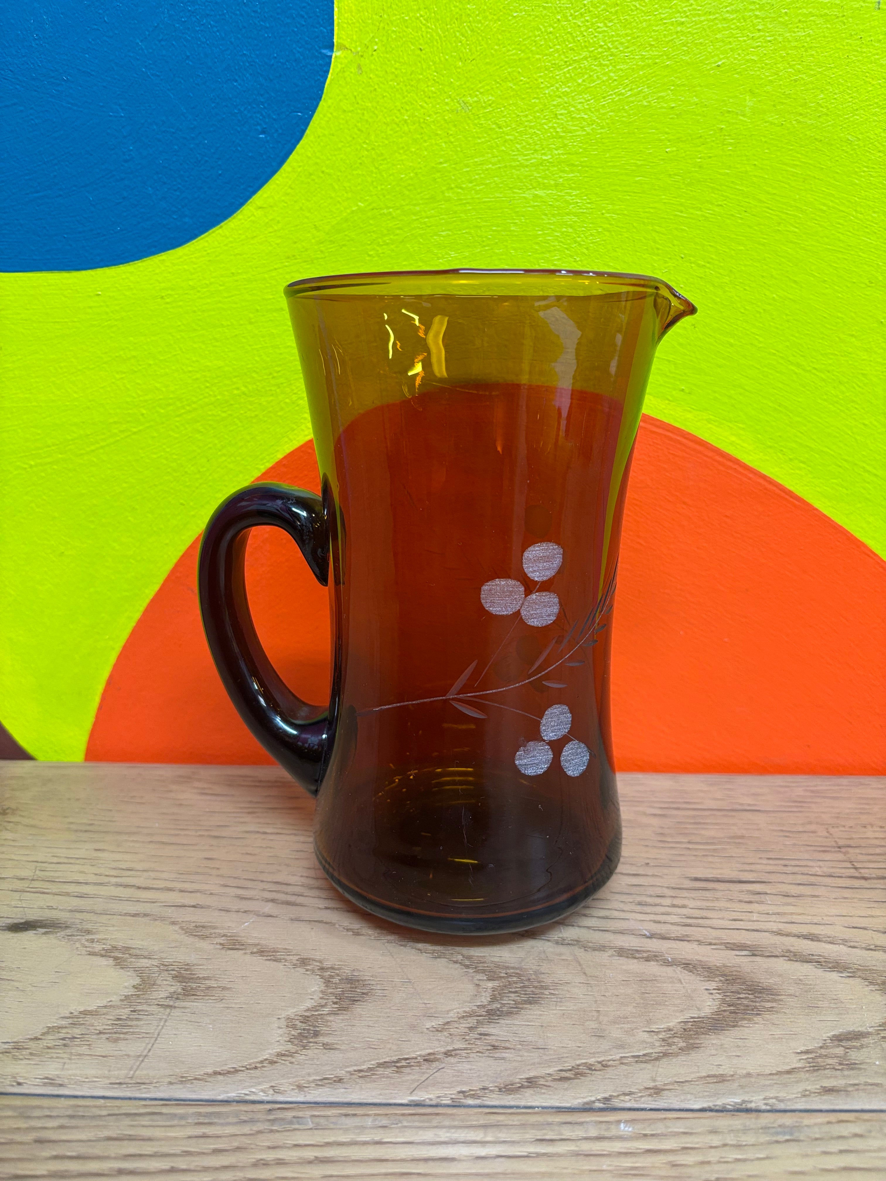 Amber Pitcher & Glasses Set