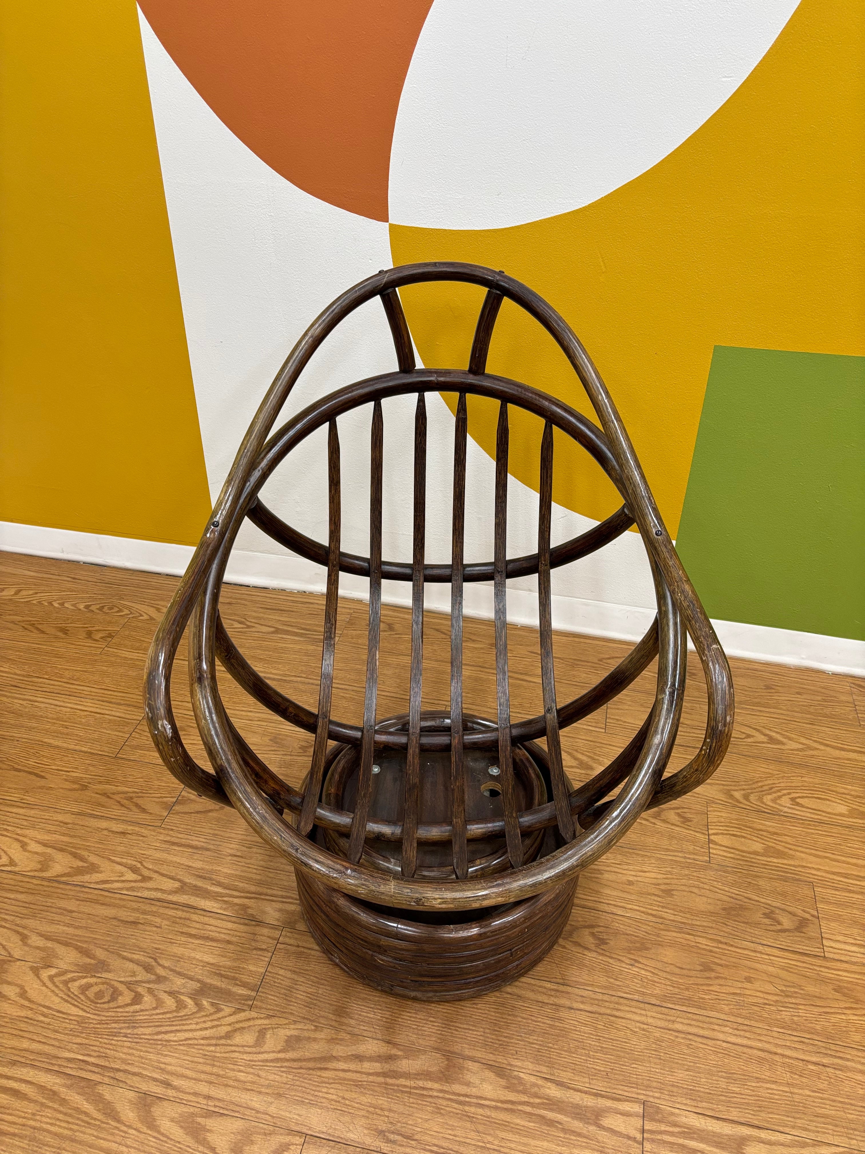 Rattan Swivel Egg Chair #1
