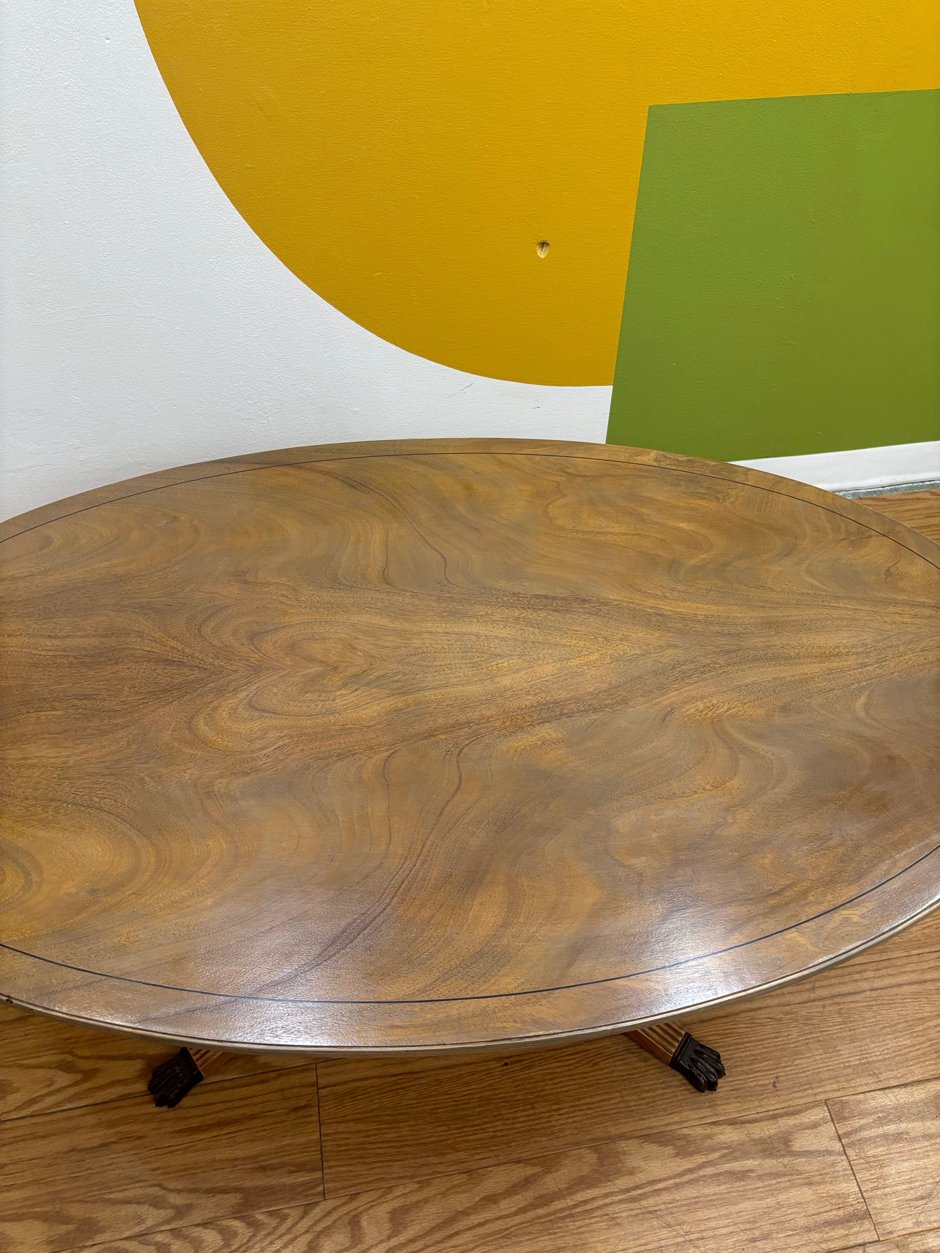 Wood Oval Coffee Table