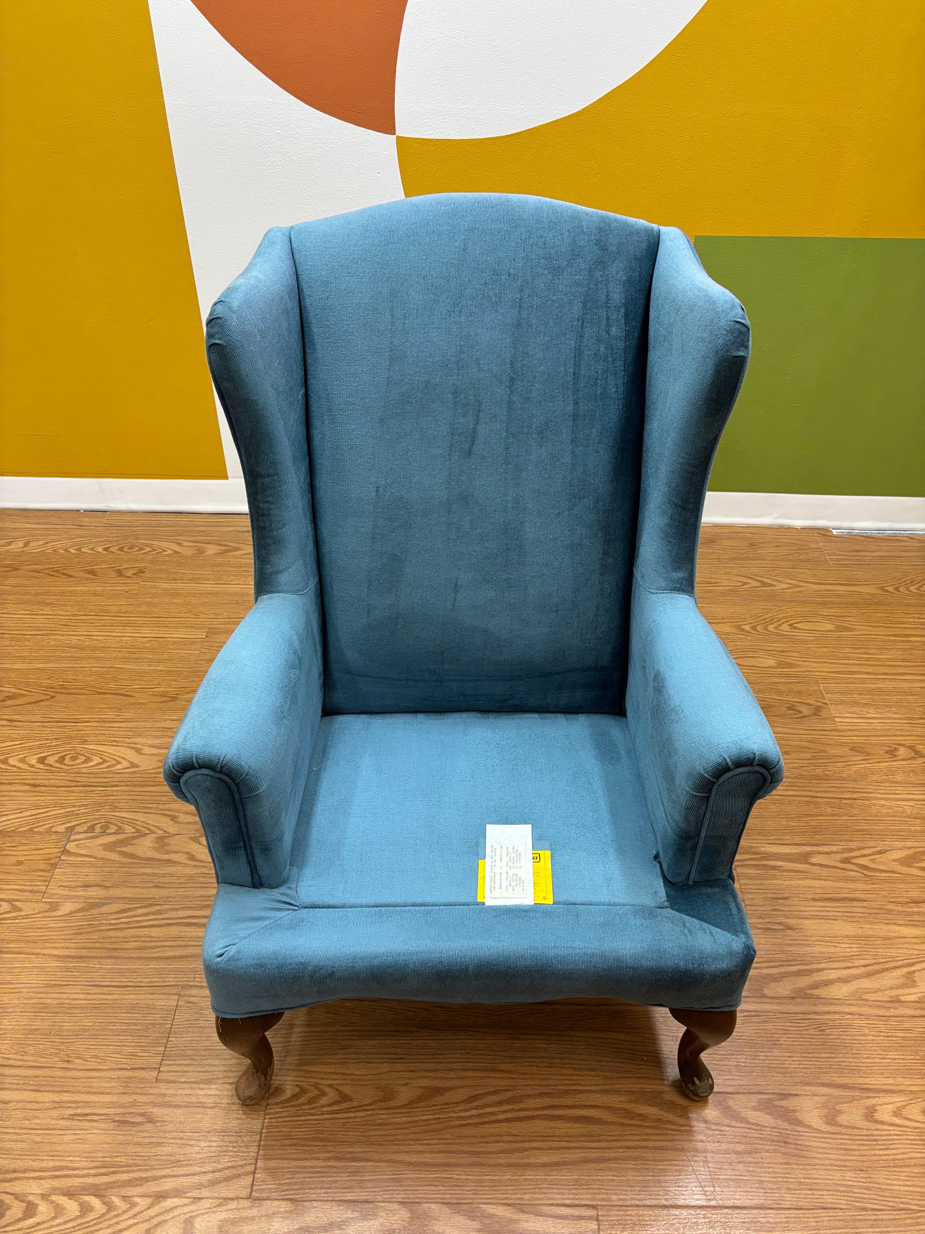 Blue Wingback Chair