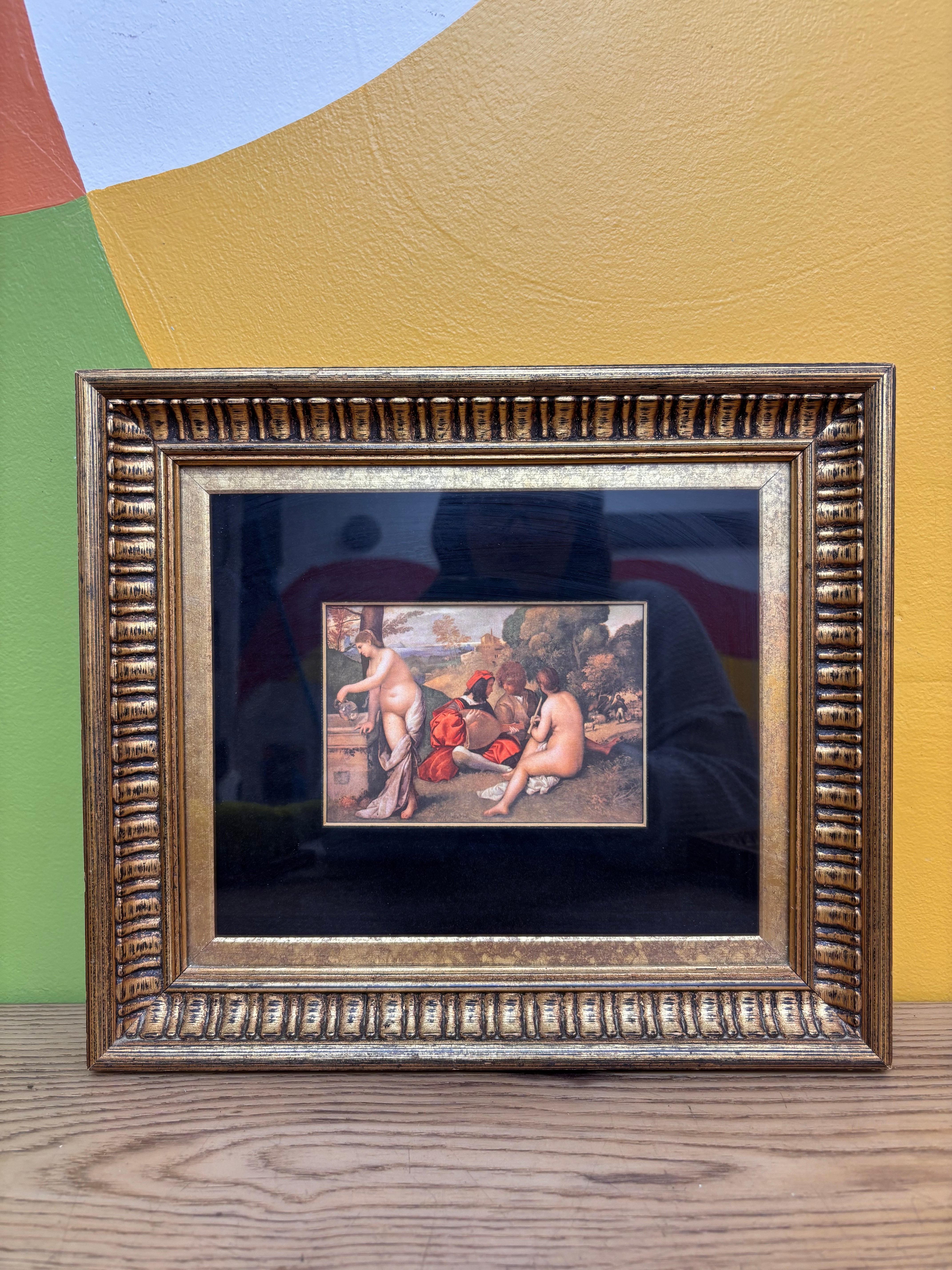Set of 2 Gold Framed Art