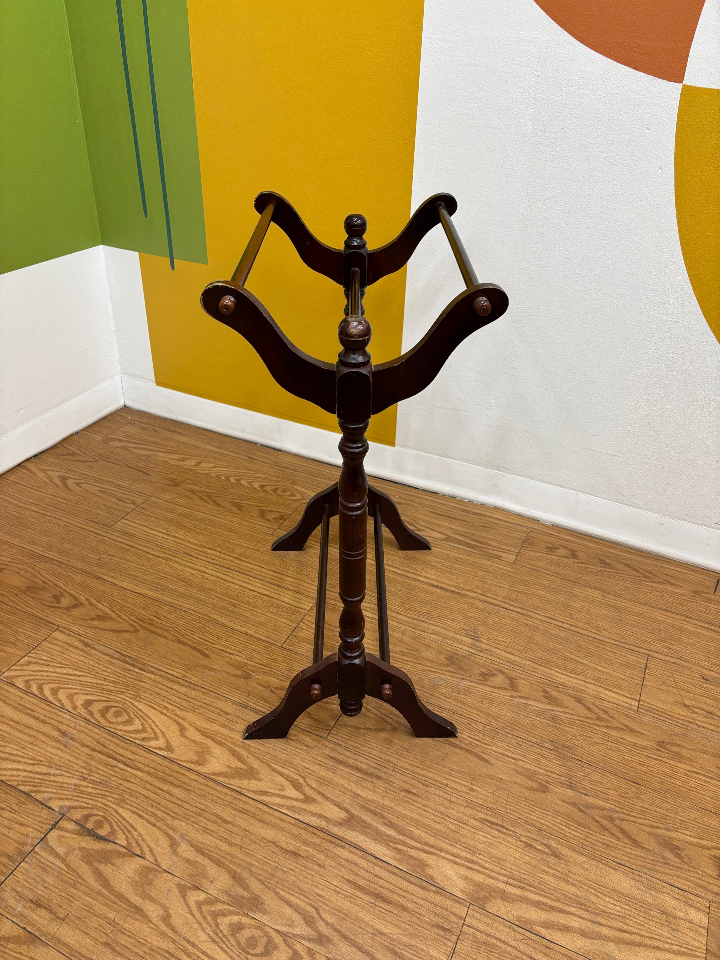 Wood Blanket Rack