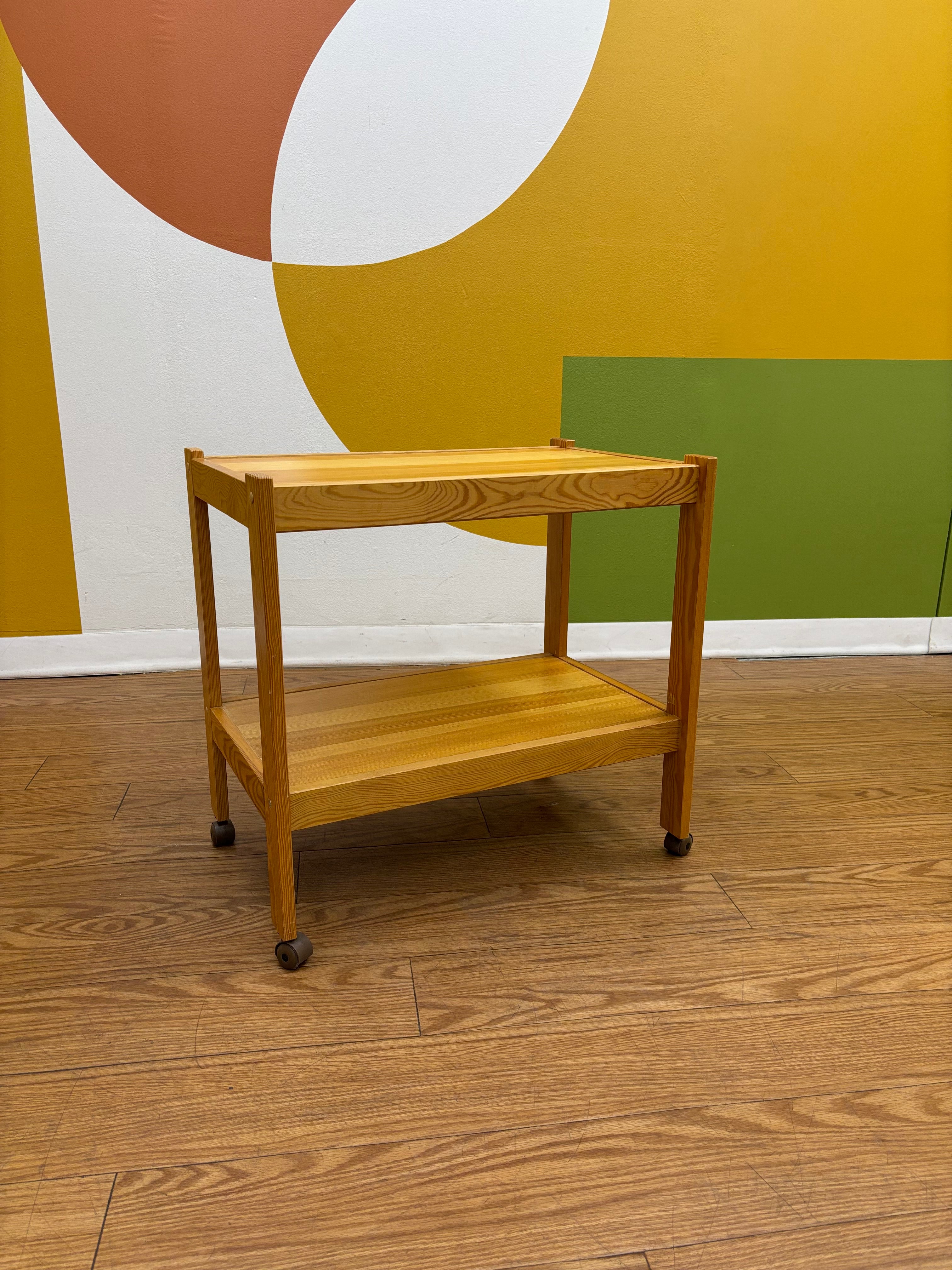 Wood Bar Cart