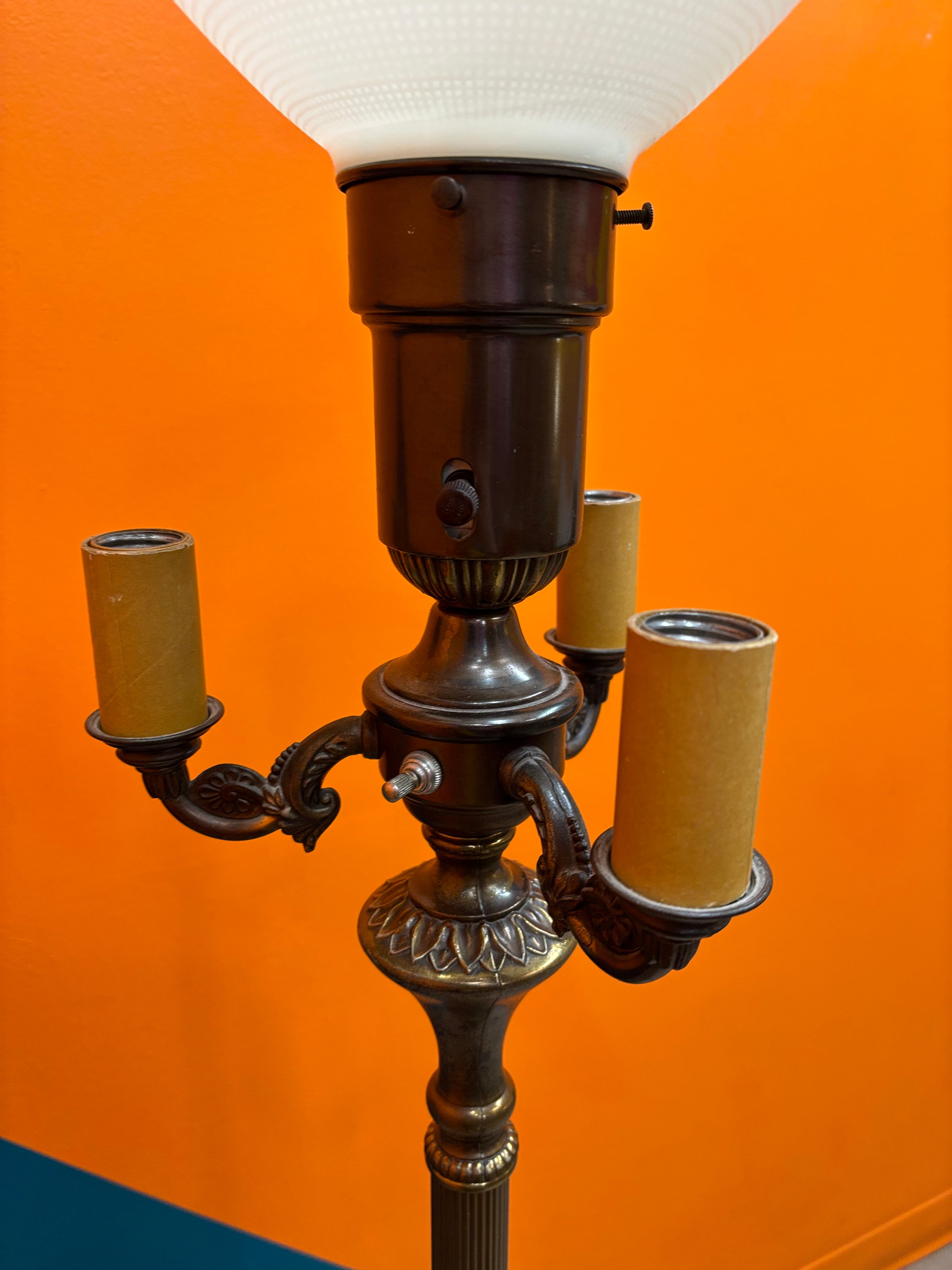 Torchiere Style Floor Lamp with Additional Heads