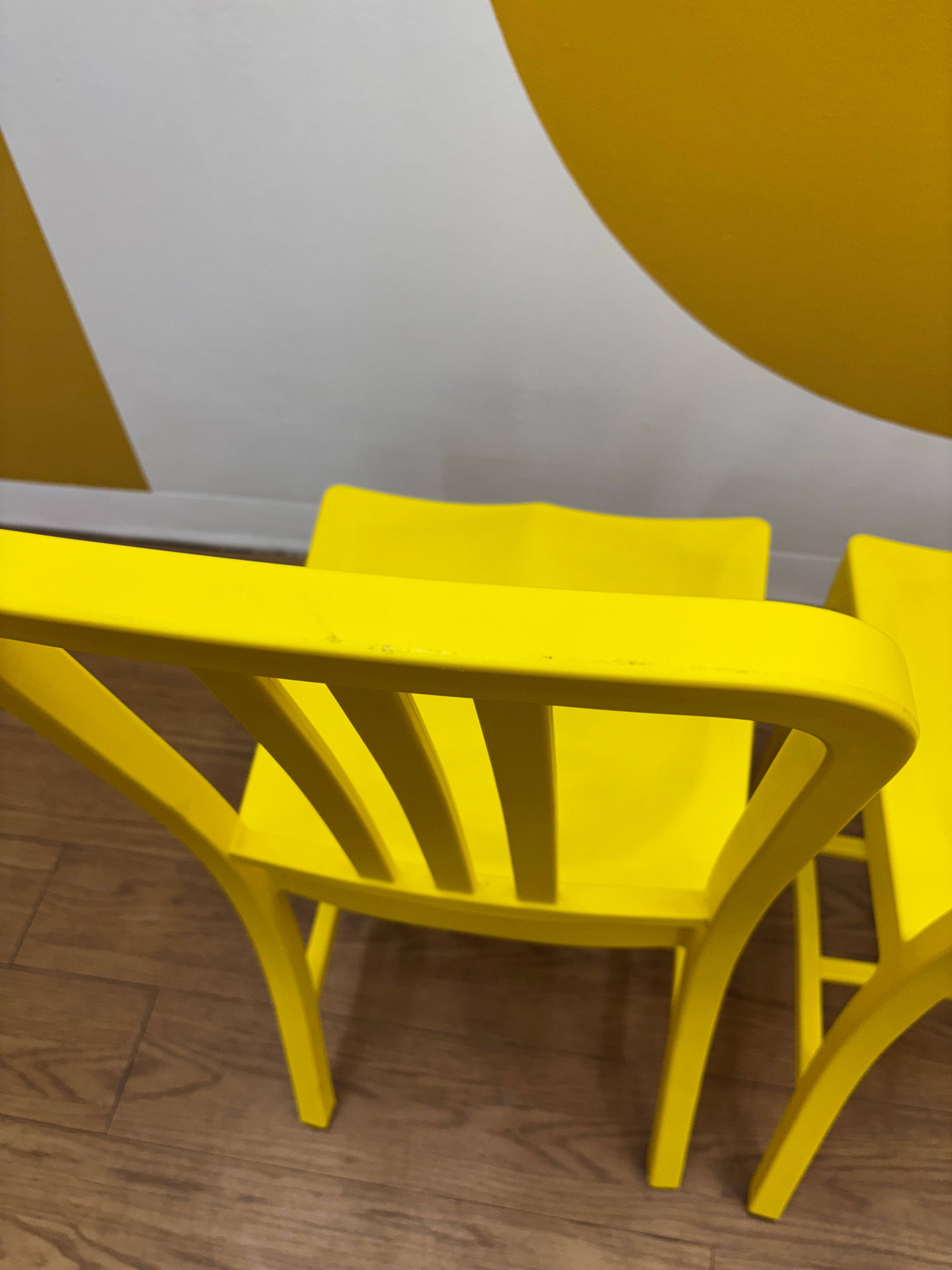 (2) Yellow Chairs