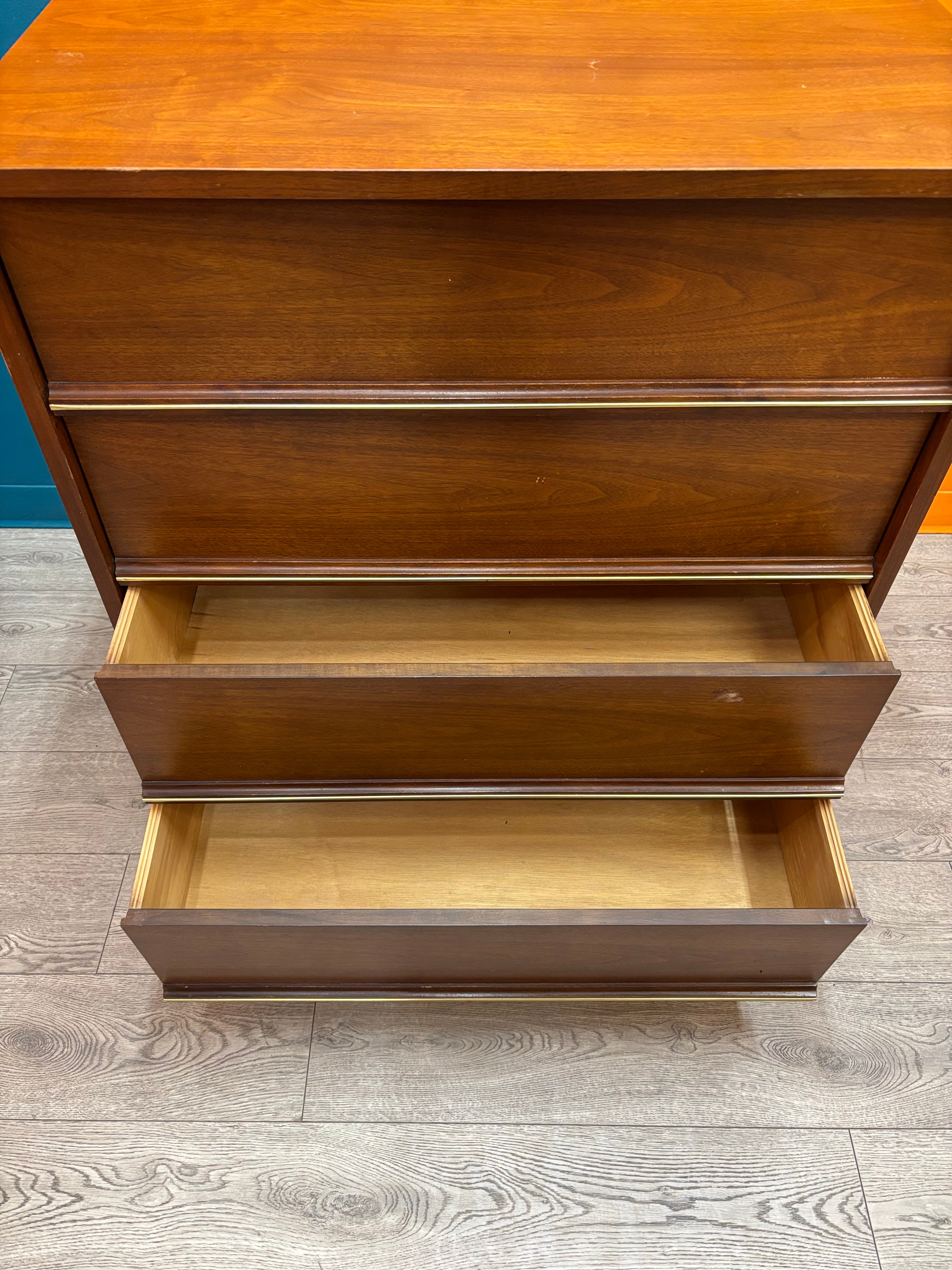 Pepplers Wood Dresser with Gold Detailing