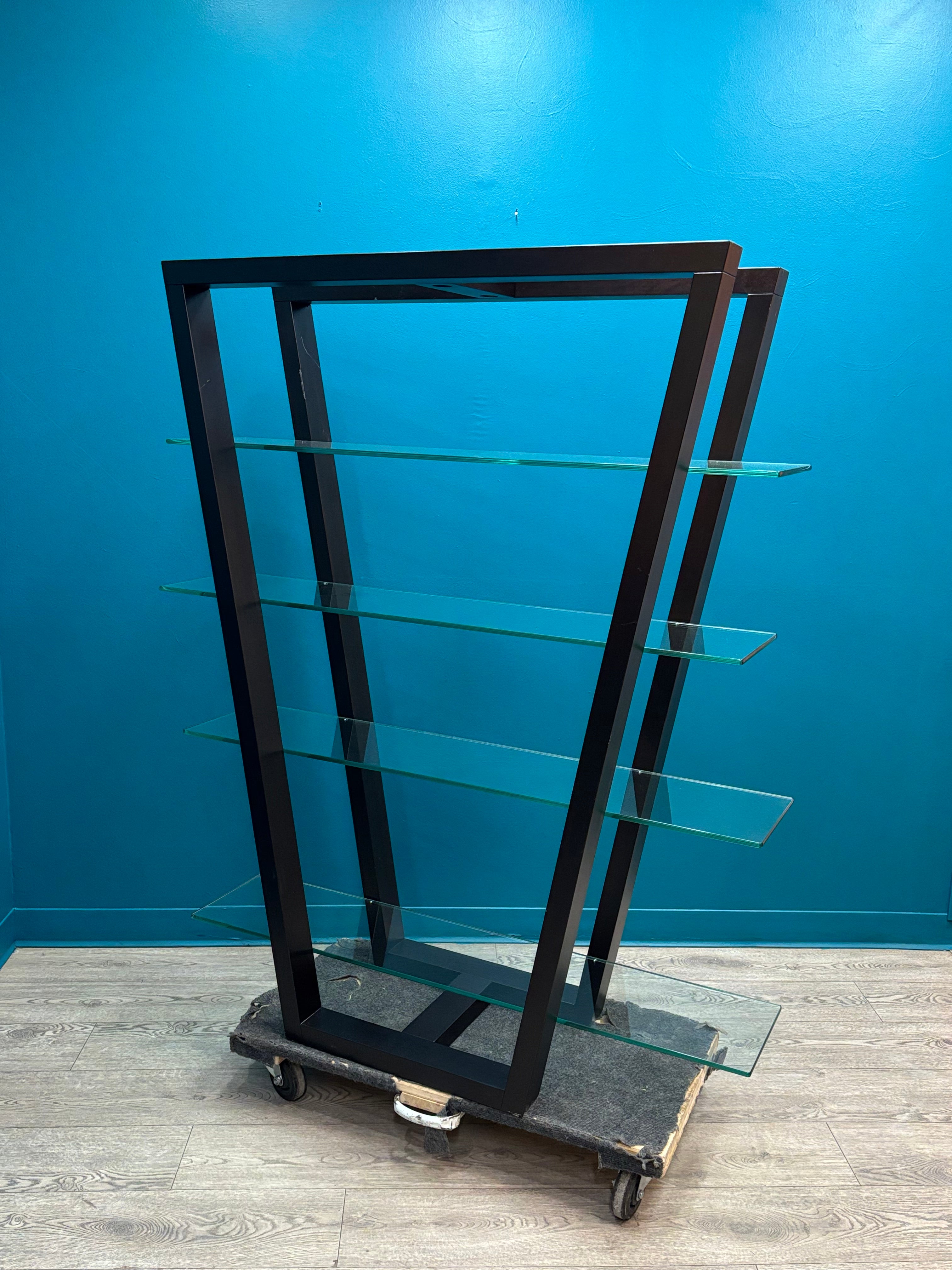 Black Glass Display Shelf