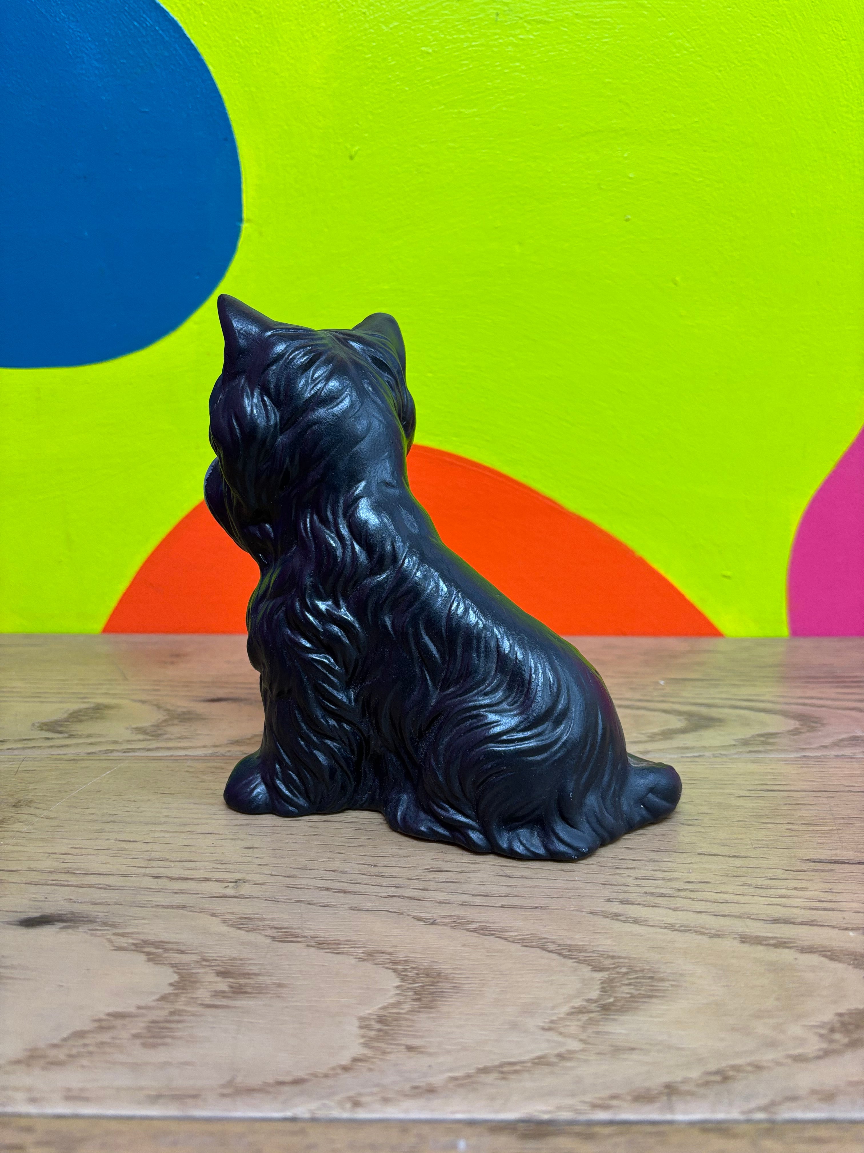 Black Dog Figurine