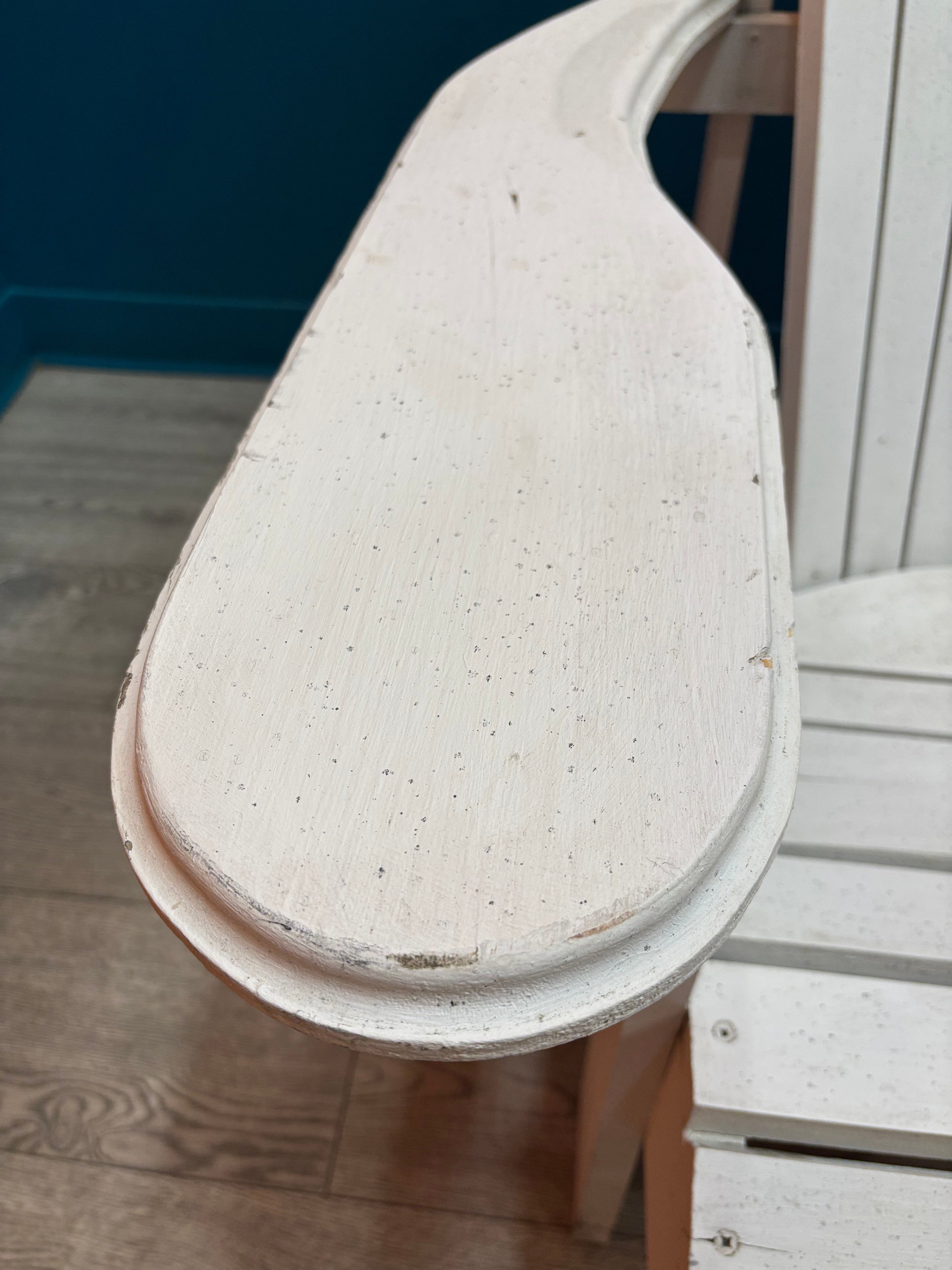 White Wood Adirondack Lounge Chair #2