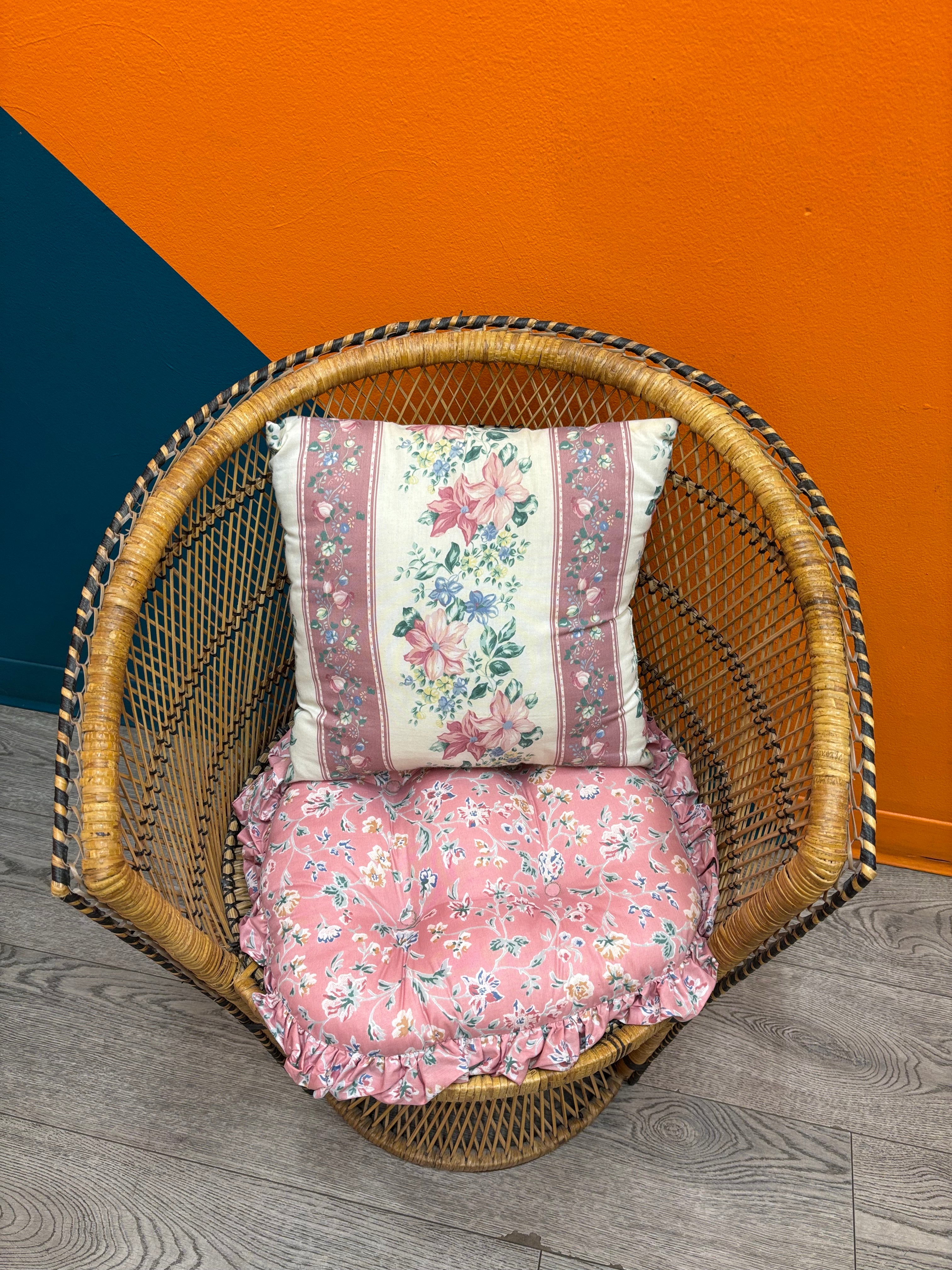 Wicker Chair with Cushion