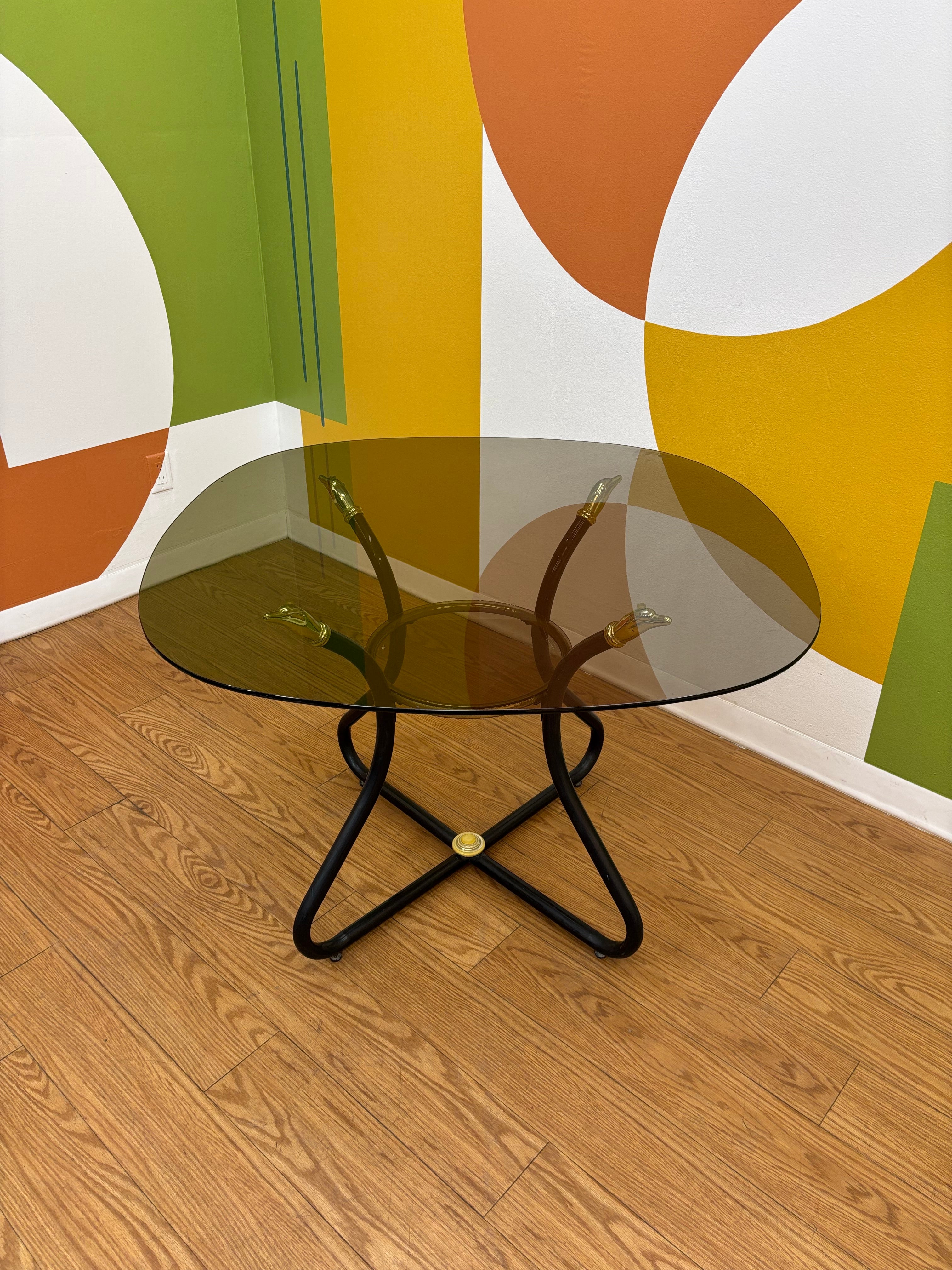 Glass Top Dining Table