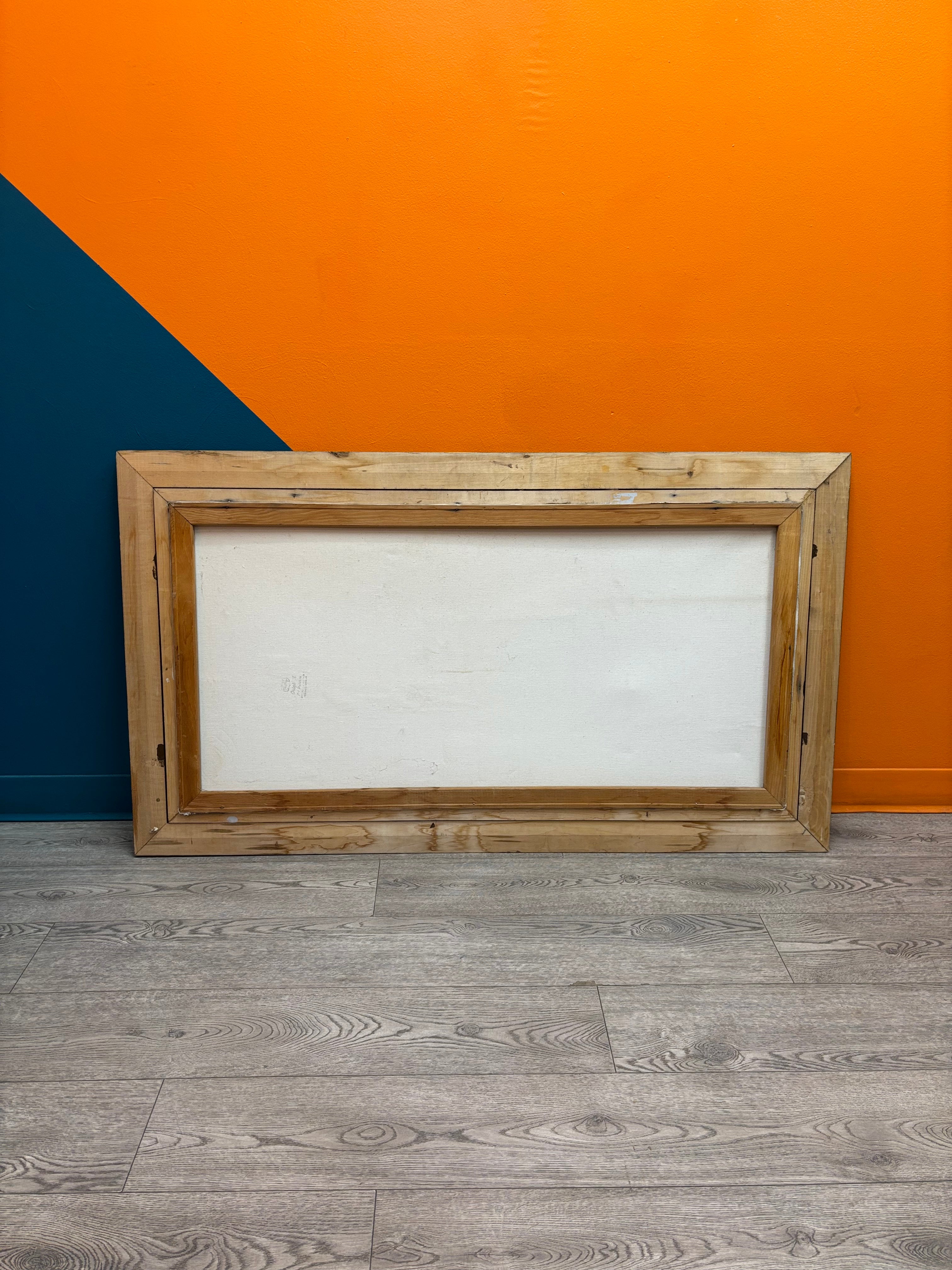 Large Gold Framed Farm Painting