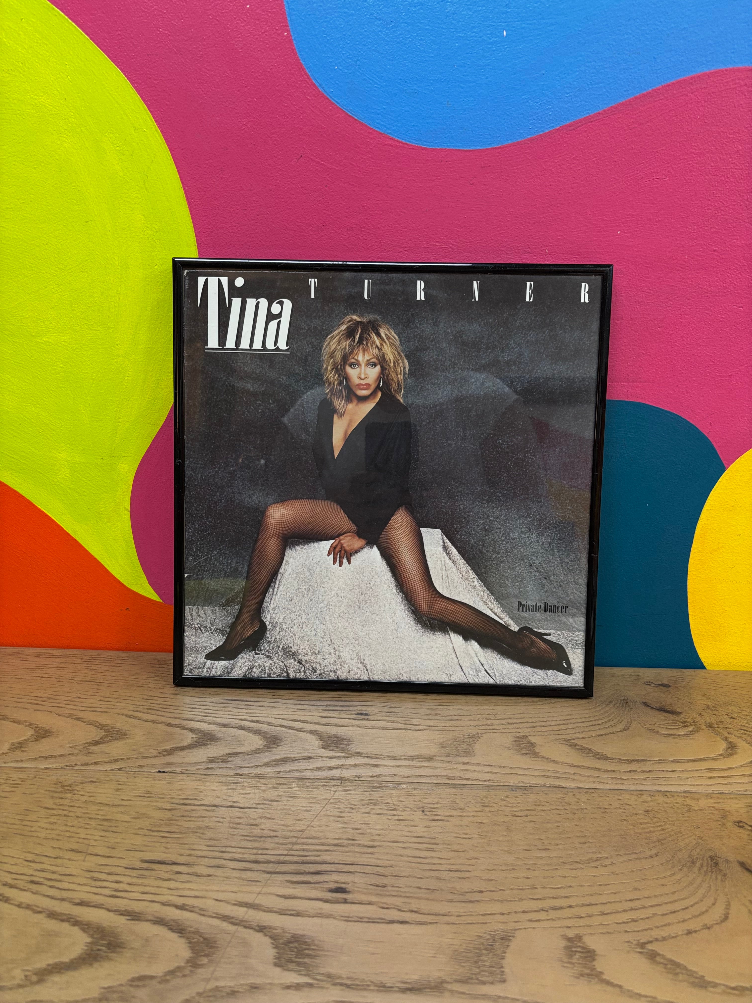 Framed Tina Turner Private Dancer Front Album Cover