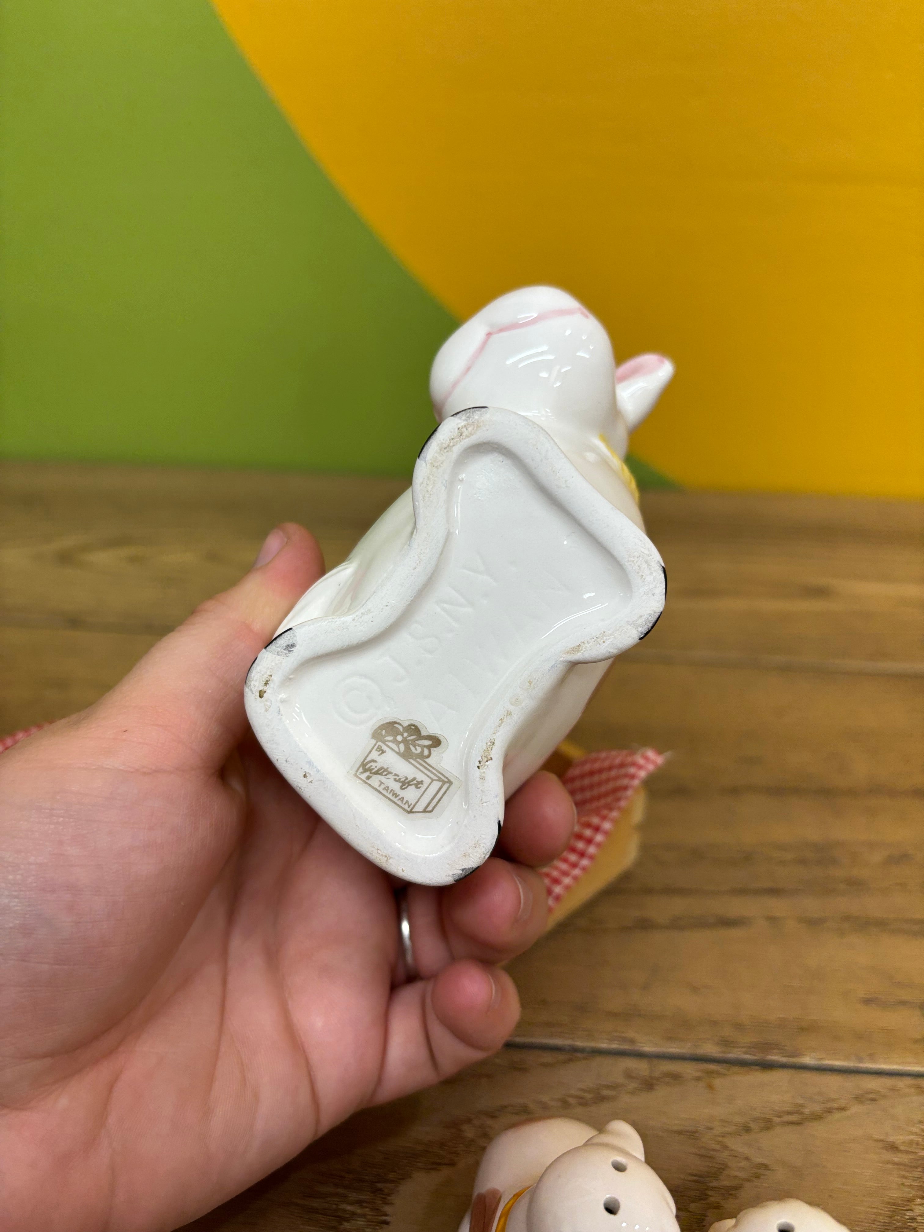 Ceramic Cow Sugar Jar & Shakers Set