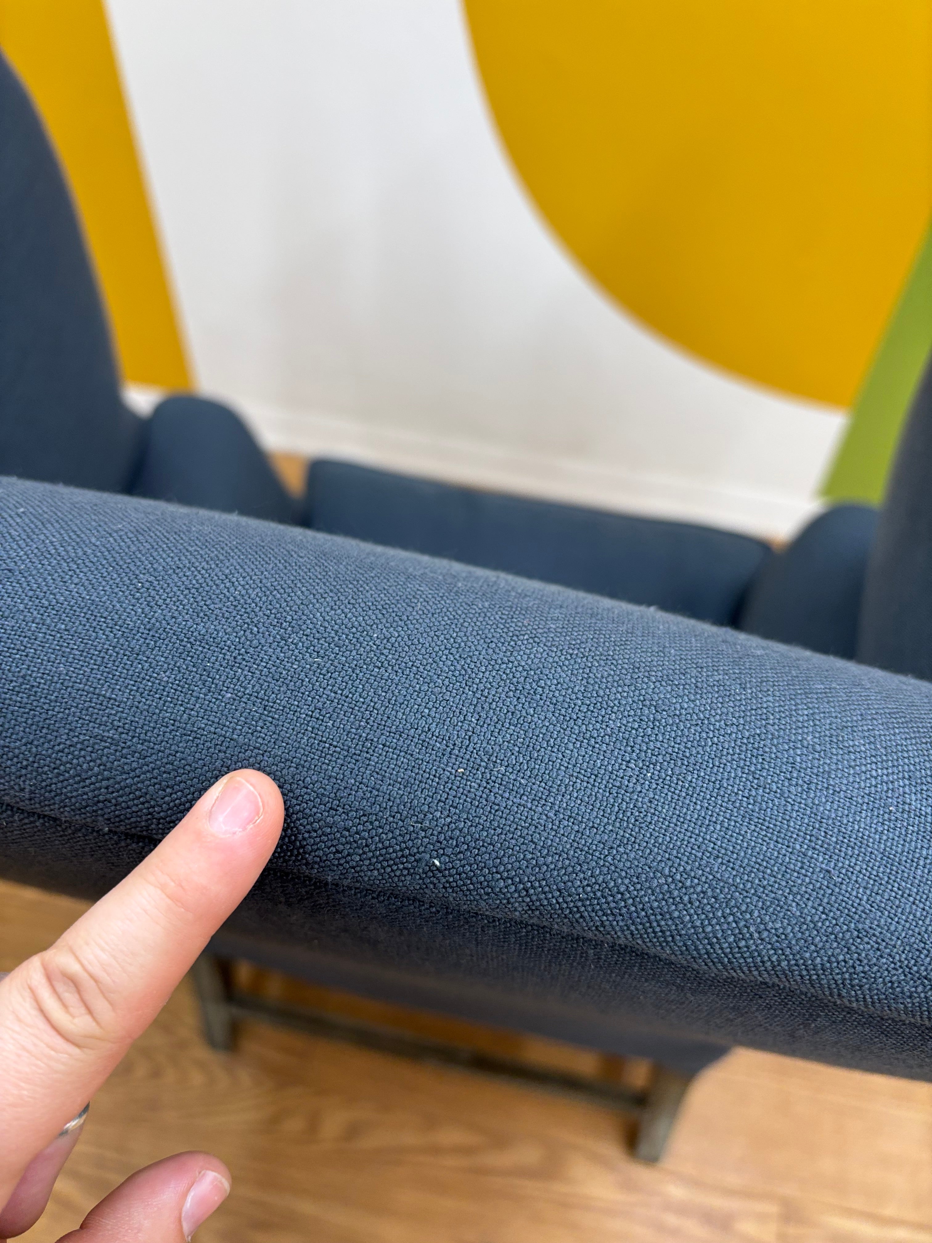 Navy Armchair